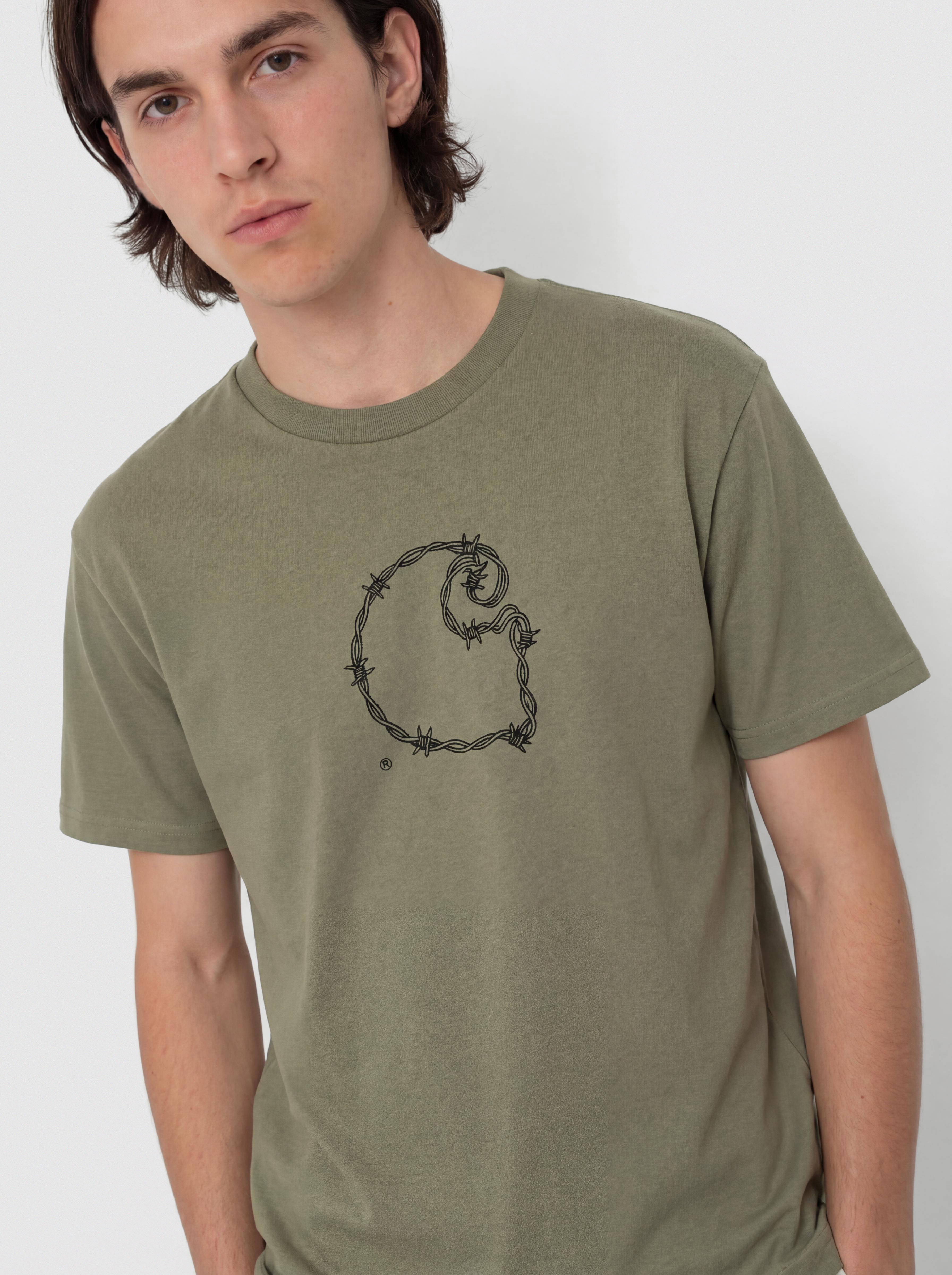 Carhartt WIP T-Shirt Barbwire C (dollar green)