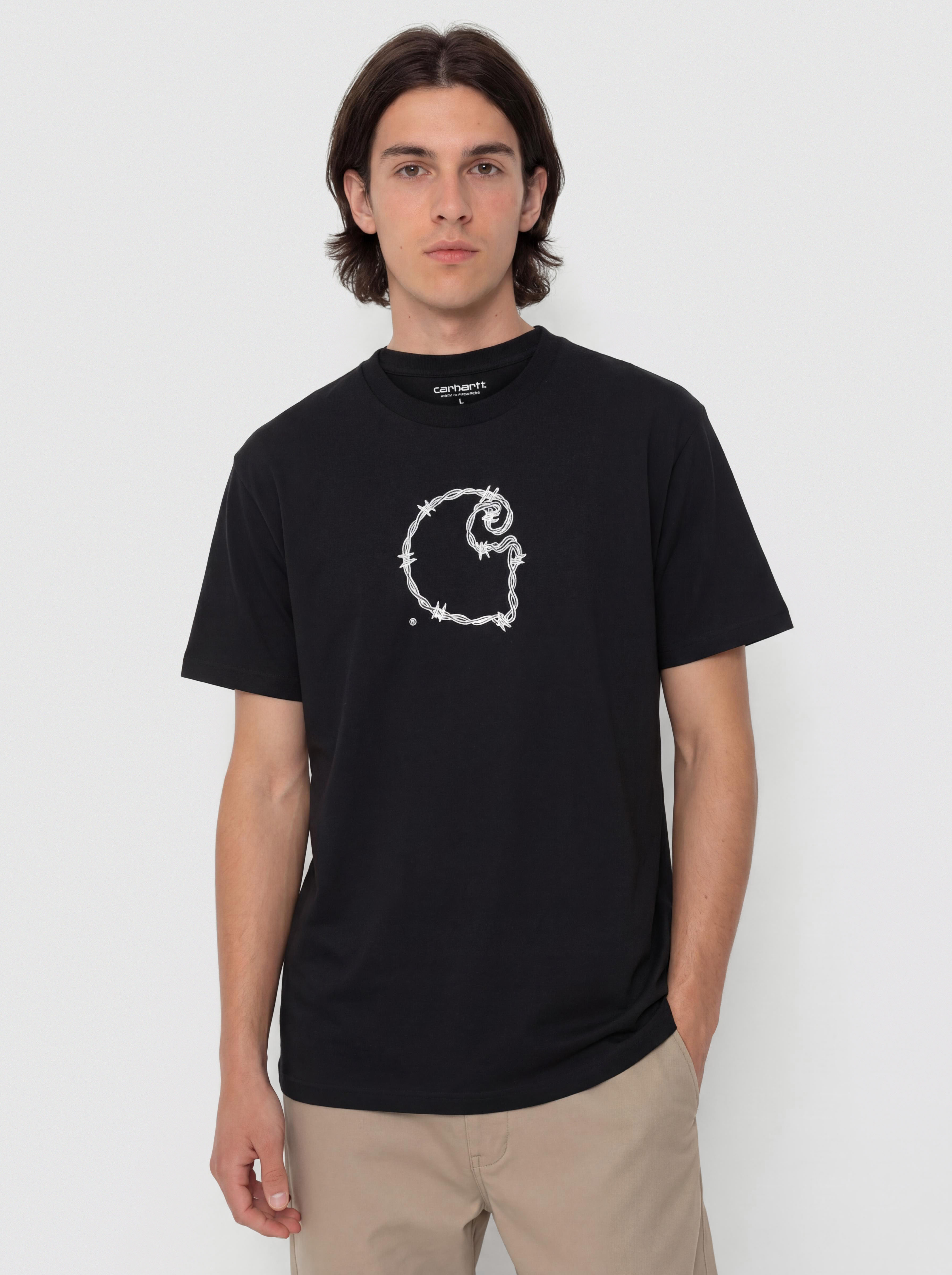 Carhartt WIP T-Shirt Barbwire C (black)