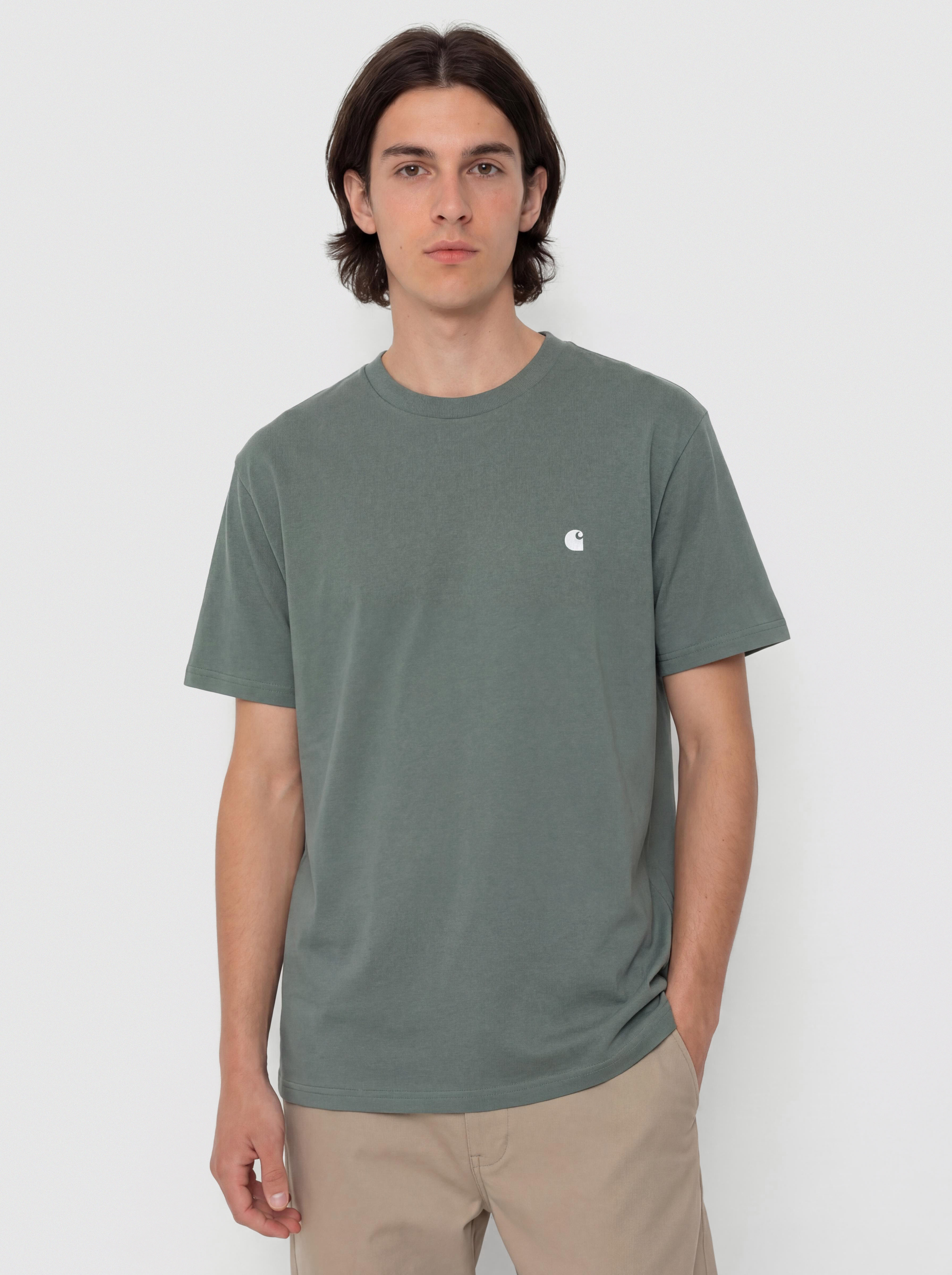 Carhartt WIP T-Shirt Madison (velvet green/white)