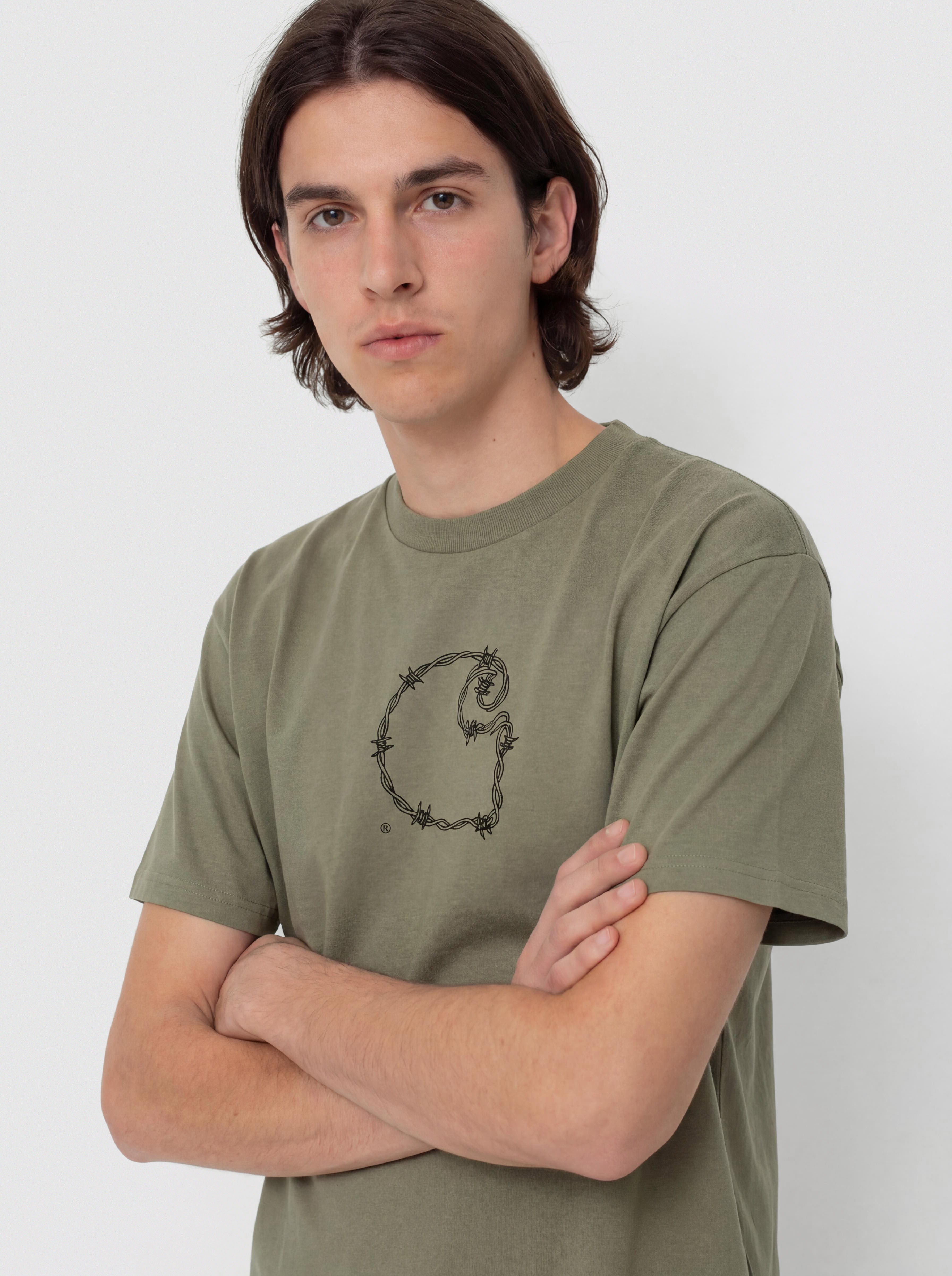 Carhartt WIP T-Shirt Barbwire C (dollar green)