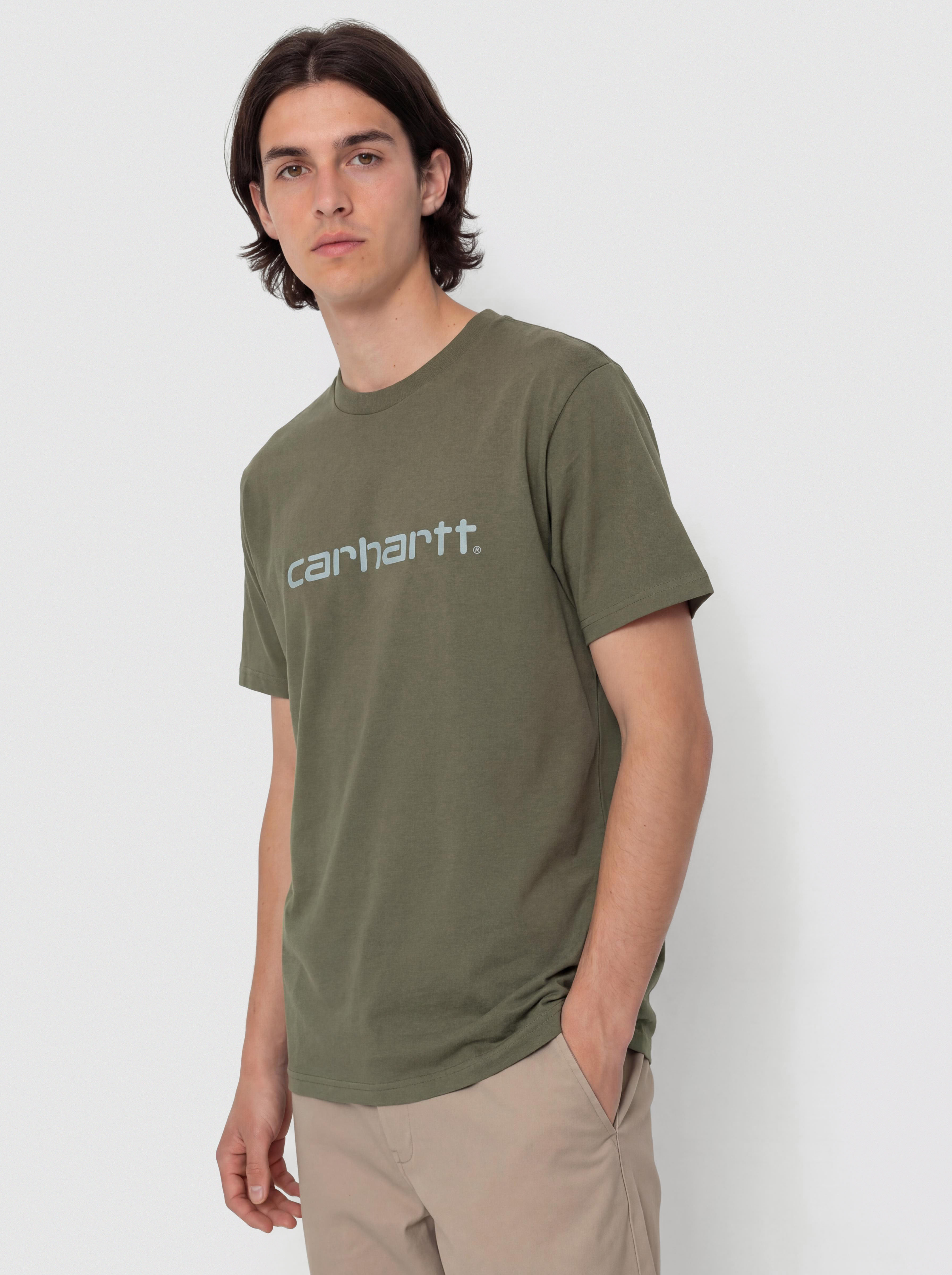 Carhartt WIP T-Shirt Script (leaf/tourmaline)