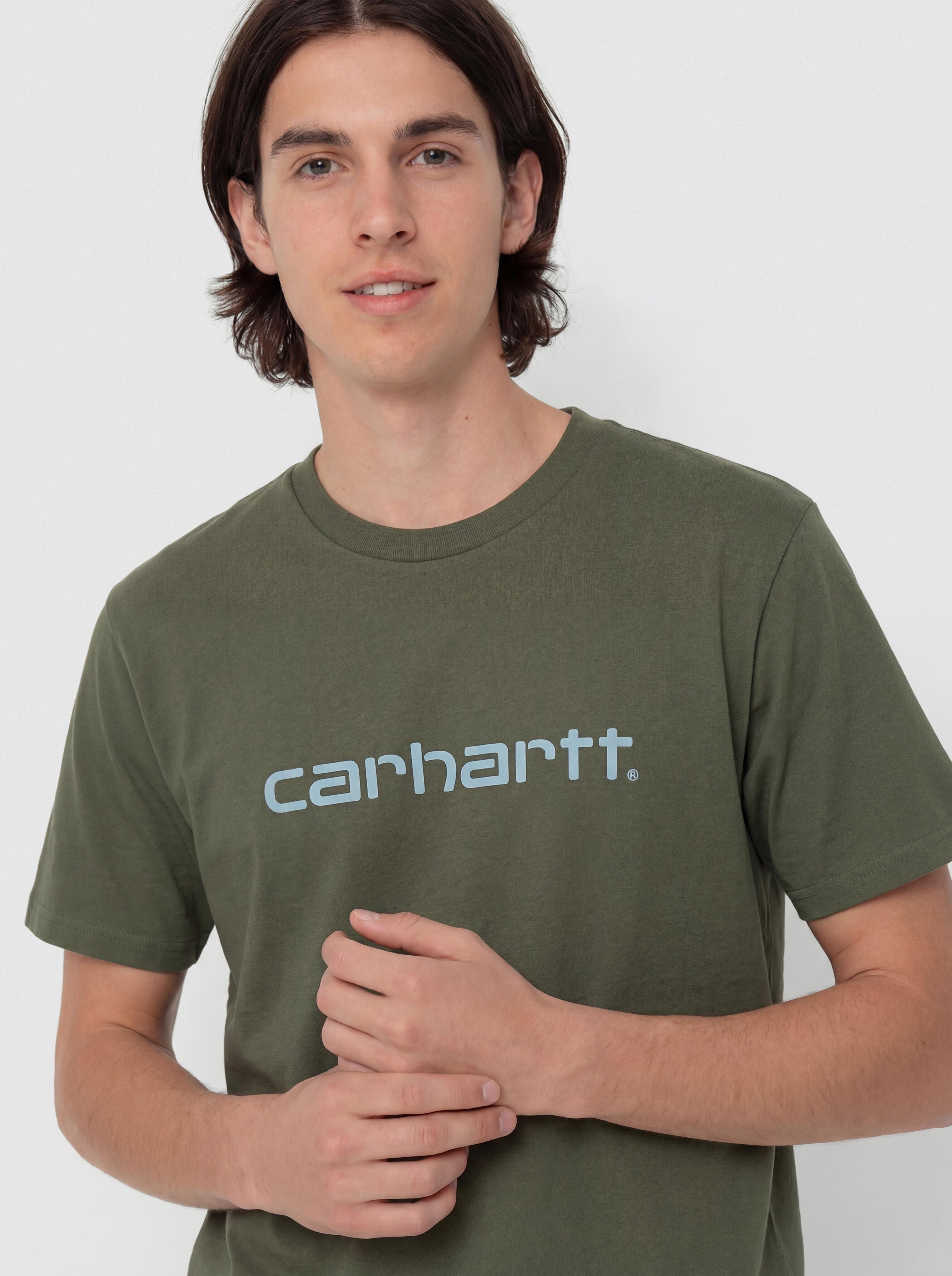 Carhartt WIP T-Shirt Script (leaf/tourmaline)
