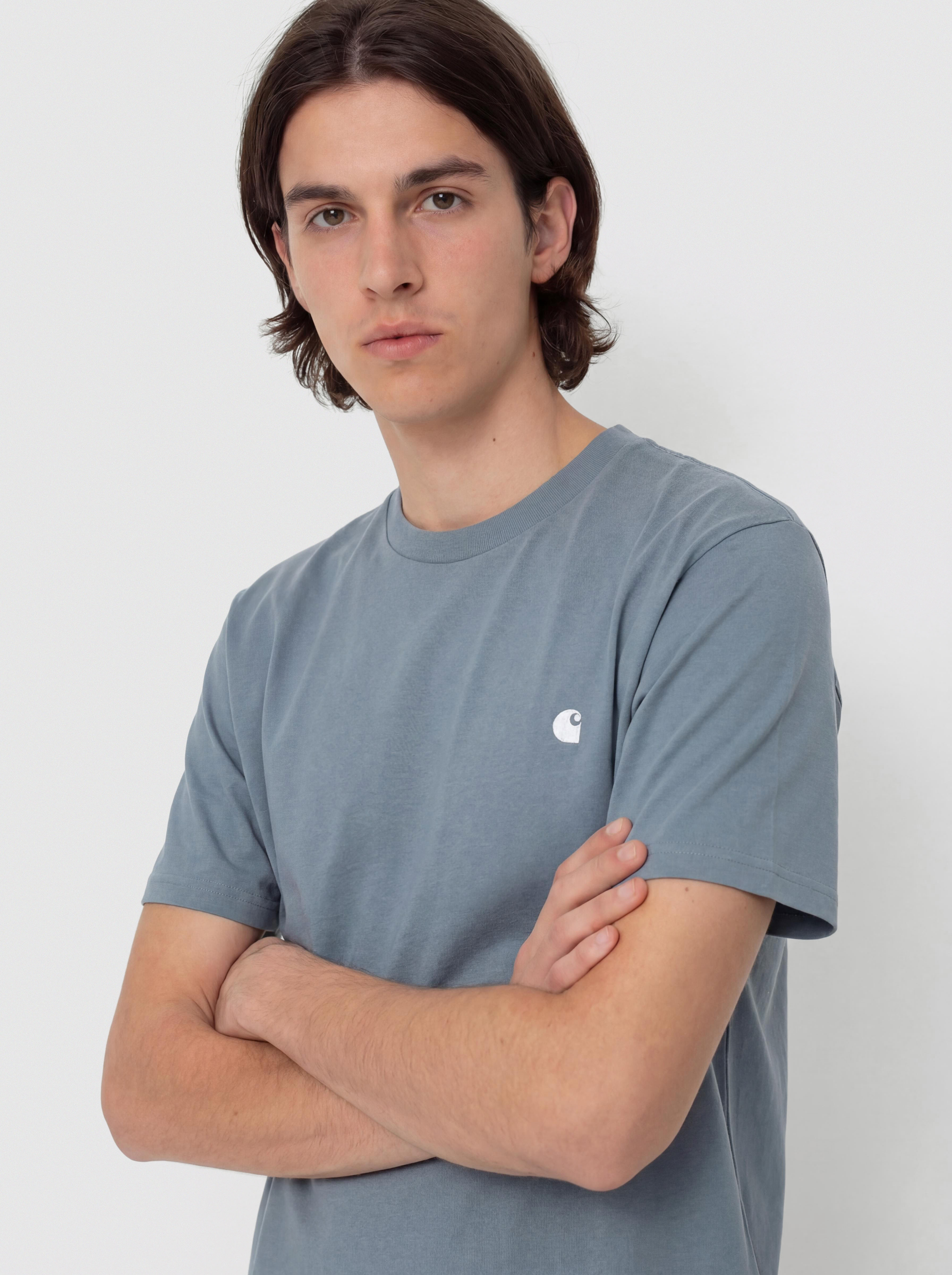 Carhartt WIP T-Shirt Madison (velvet blue/white)