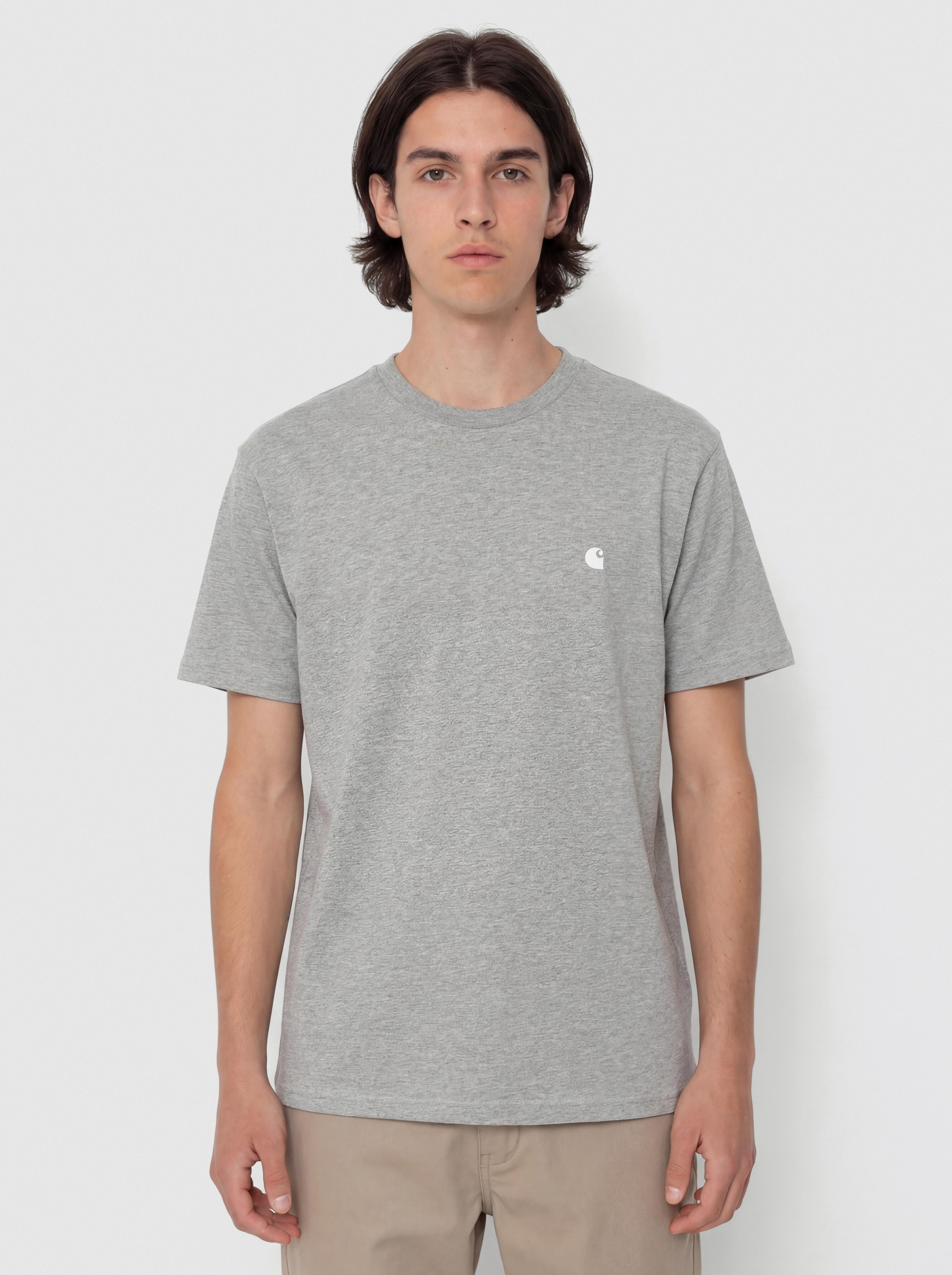 Carhartt WIP T-Shirt Madison (grey heather/white)