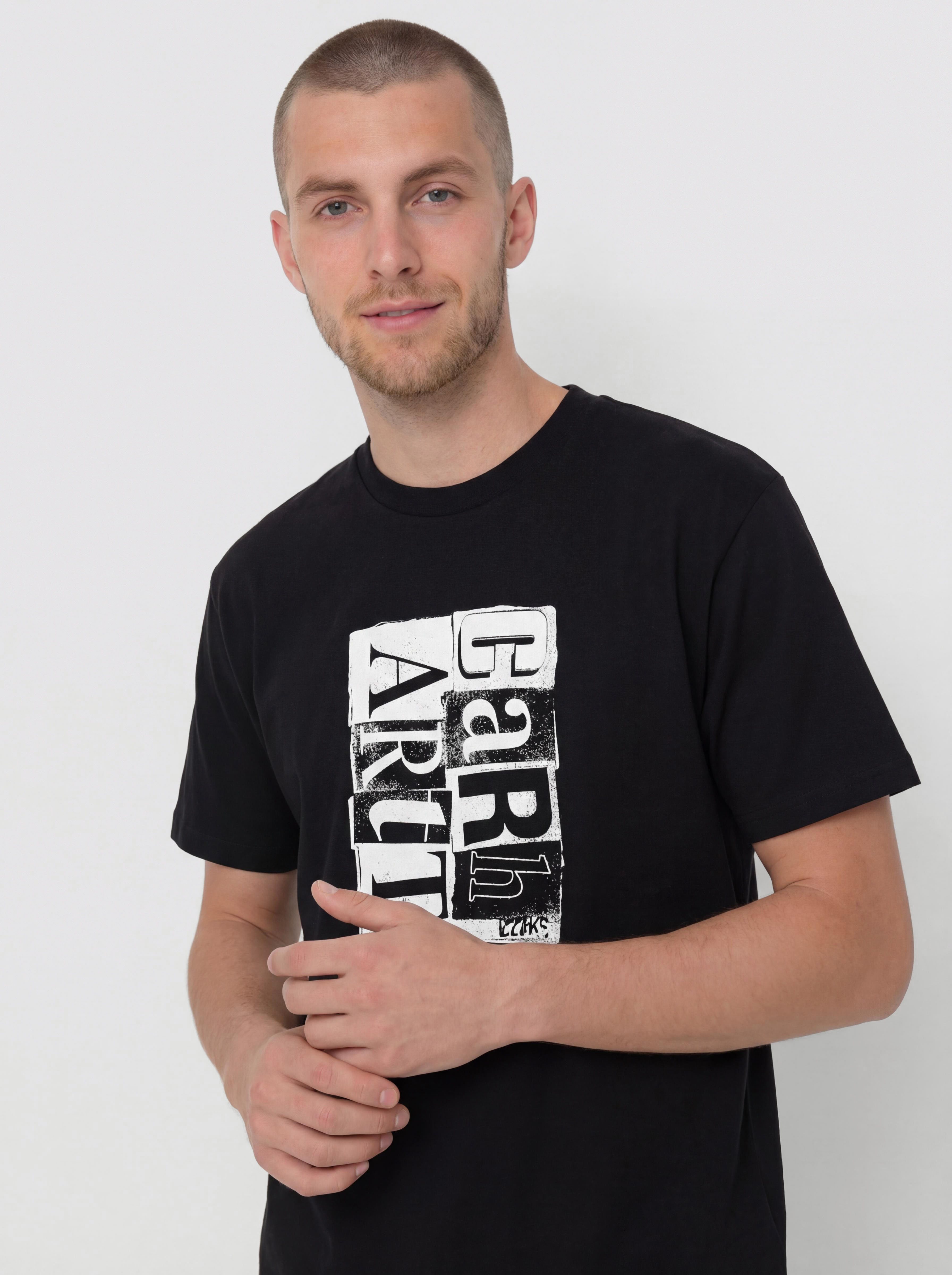 Carhartt WIP T-Shirt Moving Letterpress (black)