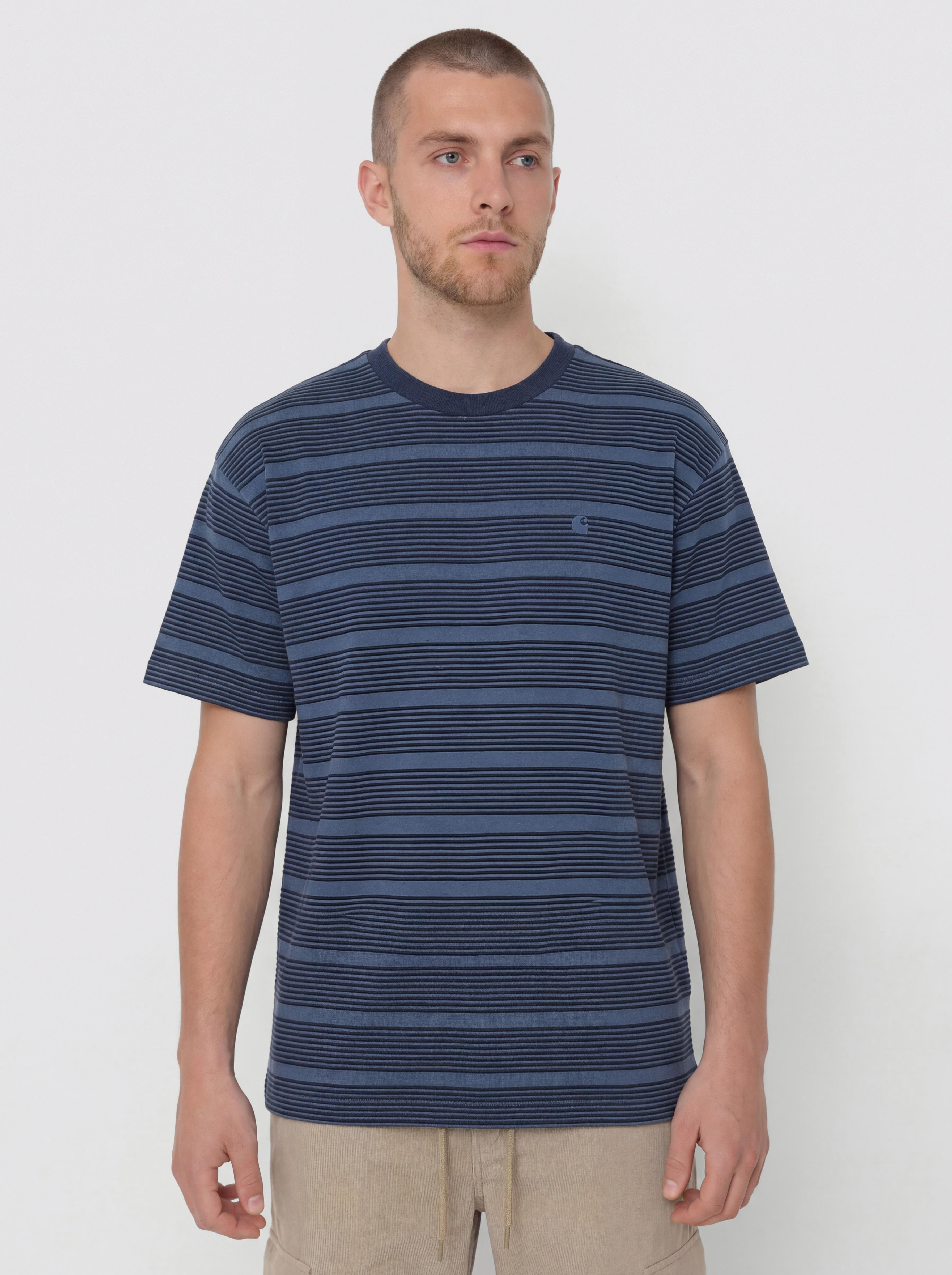 Carhartt WIP T-Shirt Hanson - green (hanson stripe/kale green)