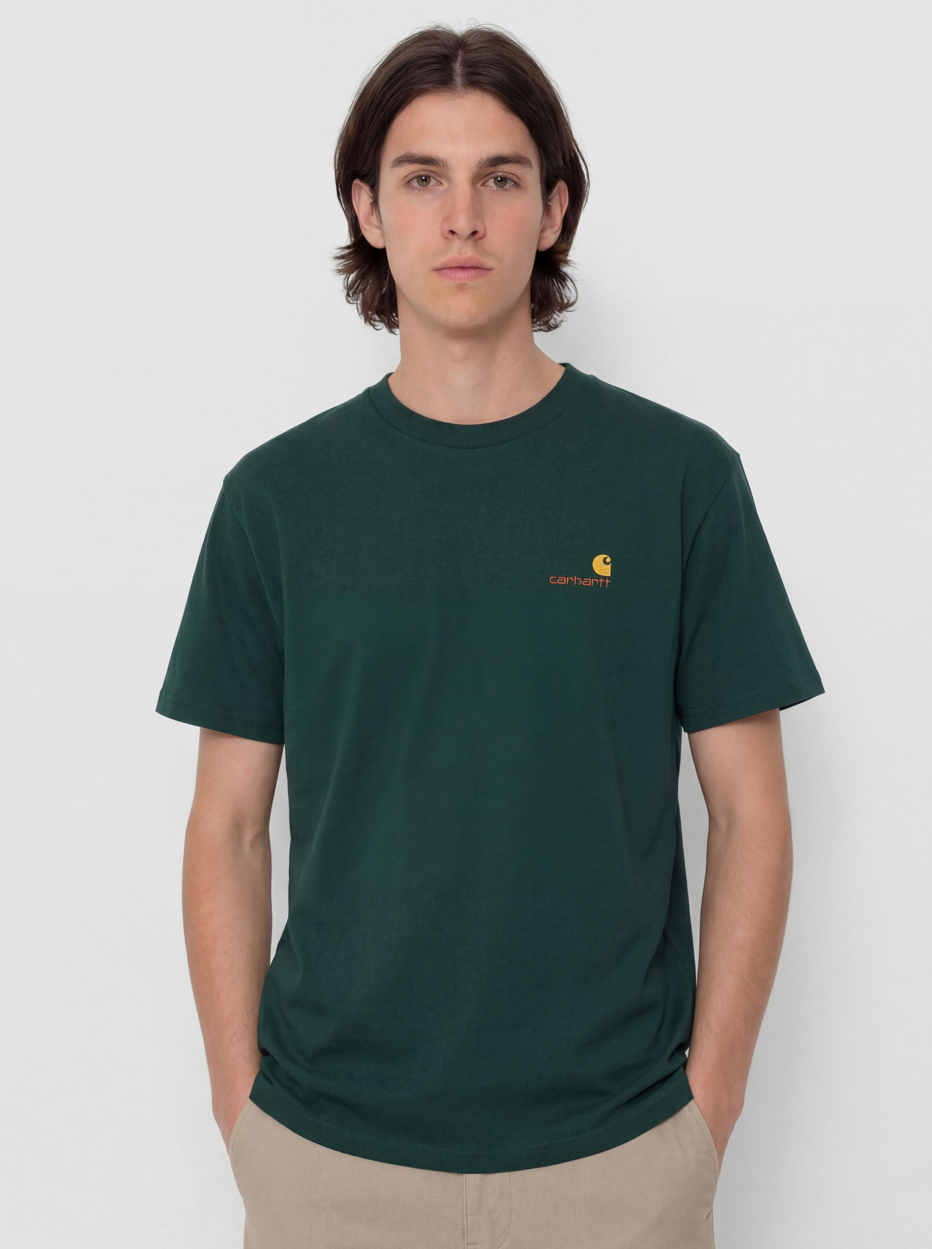 Carhartt WIP American Script T-Shirt (dark fir)