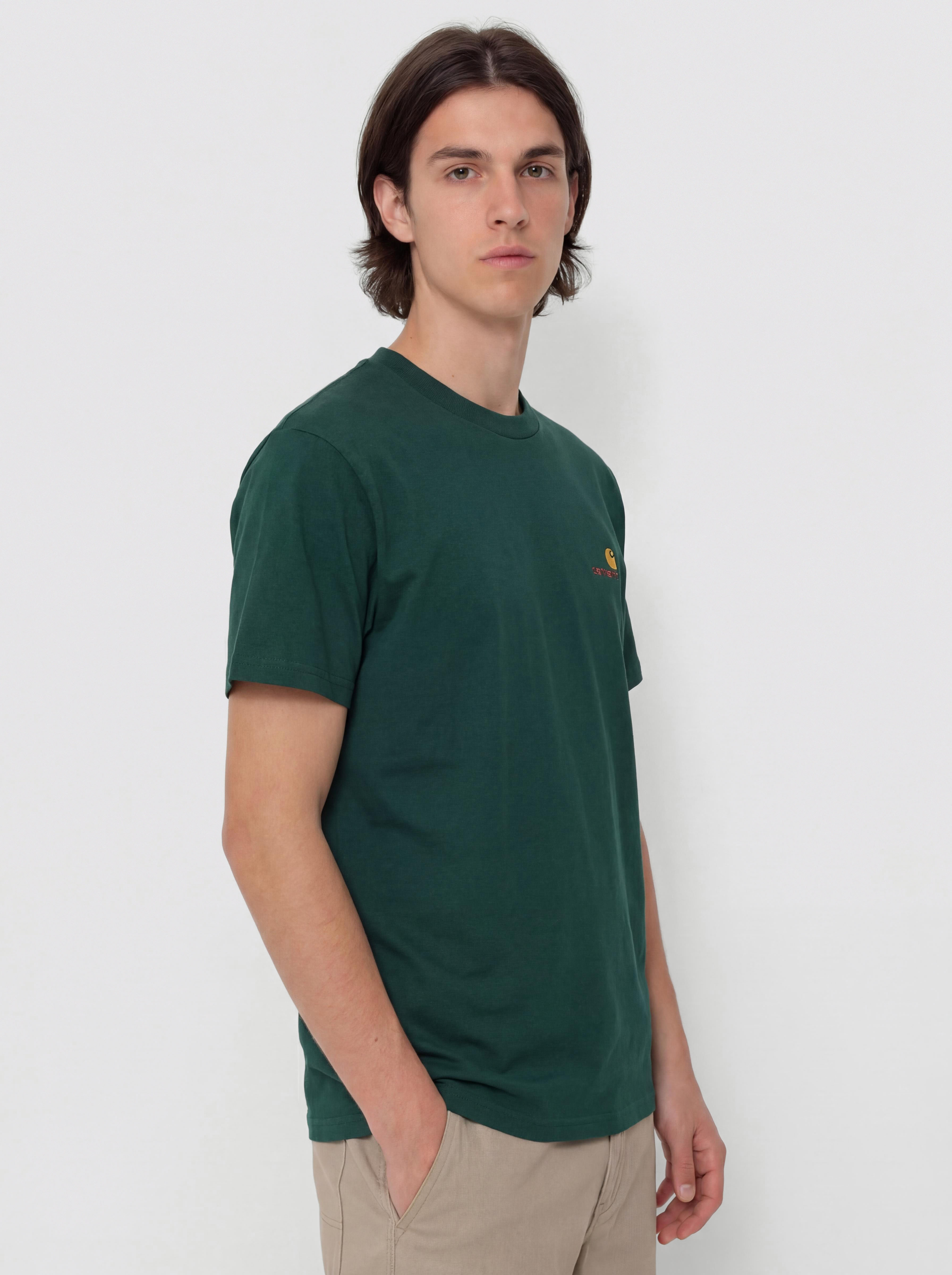 Carhartt WIP American Script T-Shirt (dark fir)