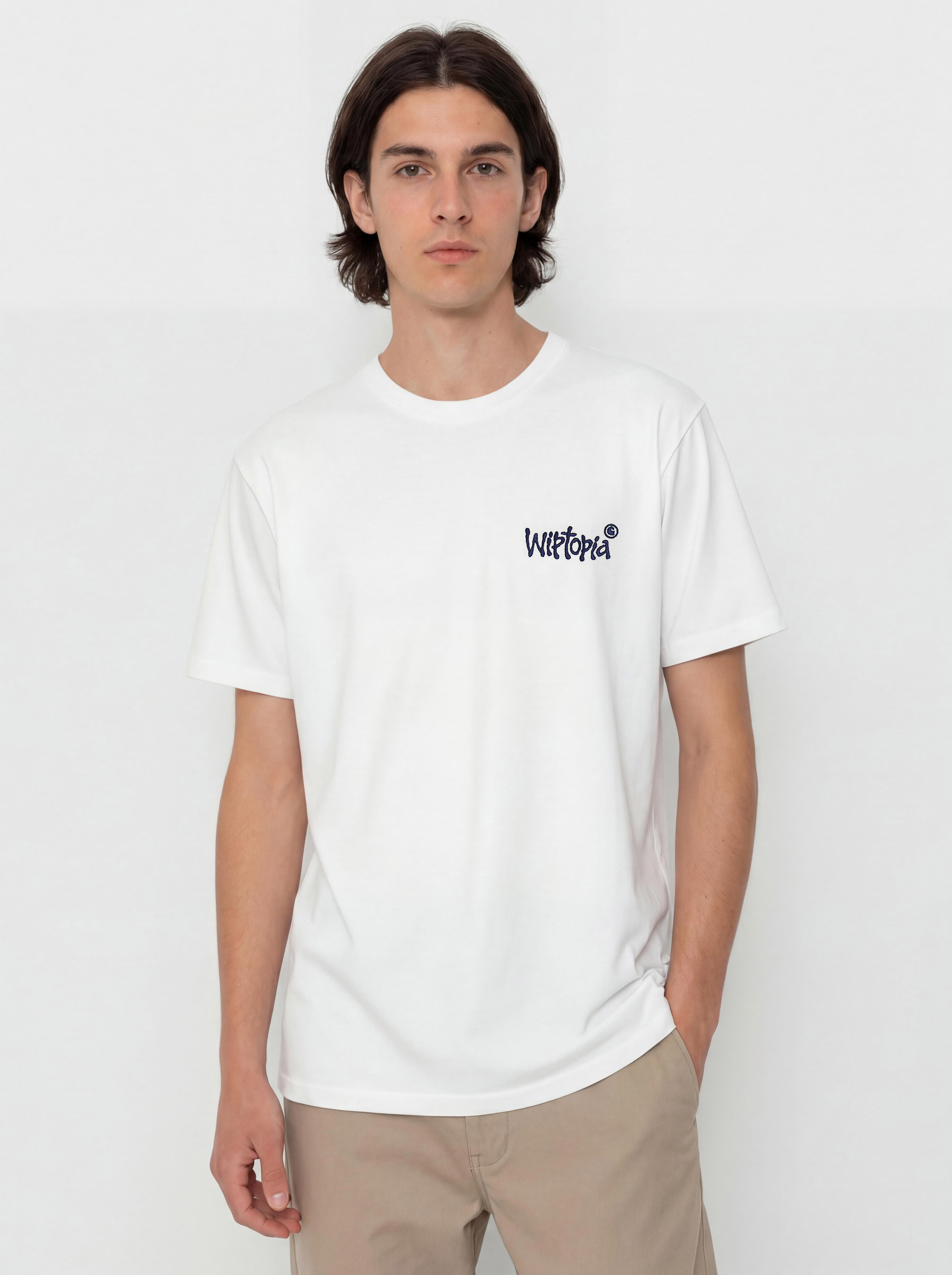 Carhartt WIP Wiptopia Script T-shirt (white/blue)