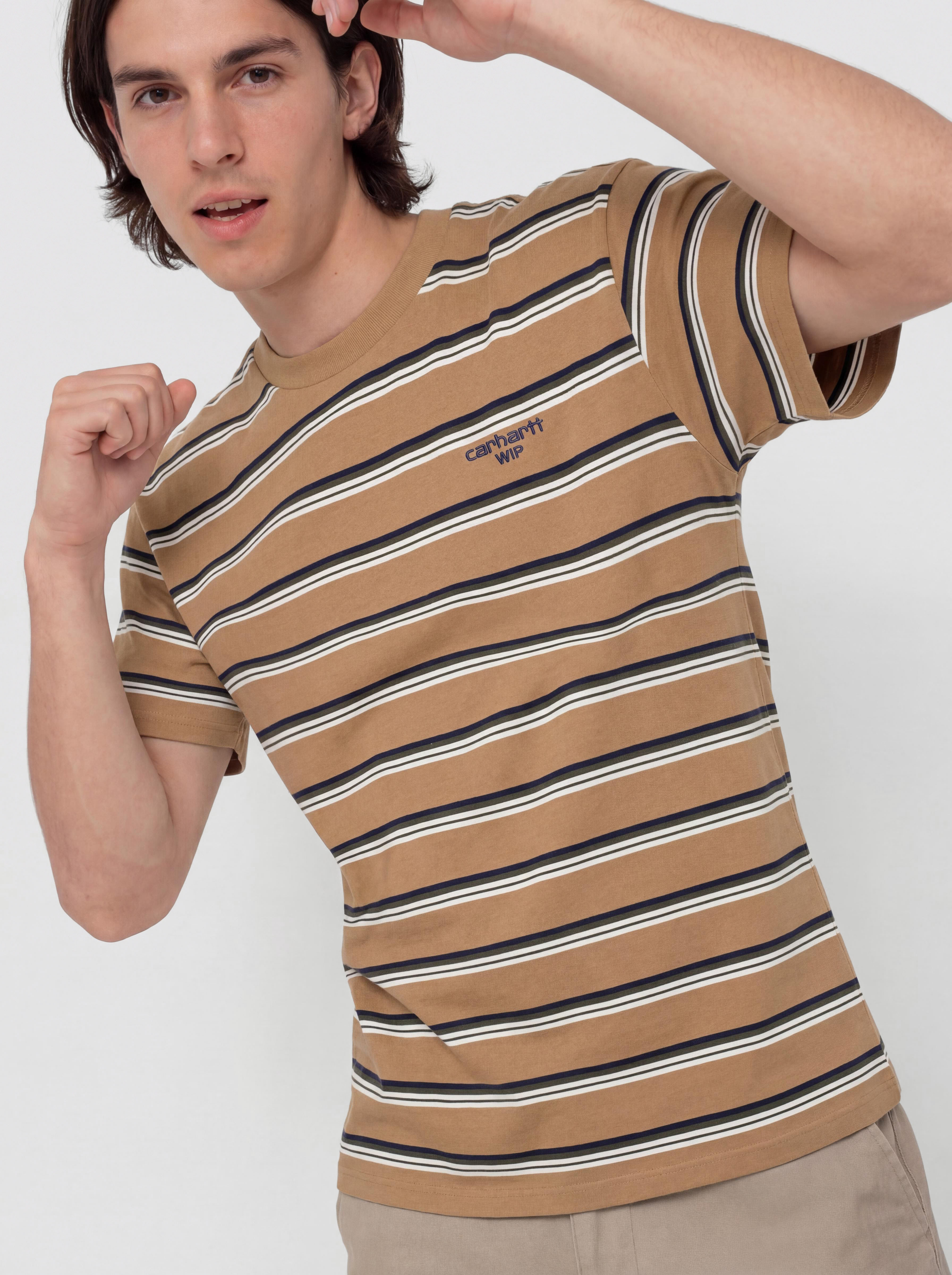 Carhartt WIP Holm T-Shirt (holm stripe/peanut)