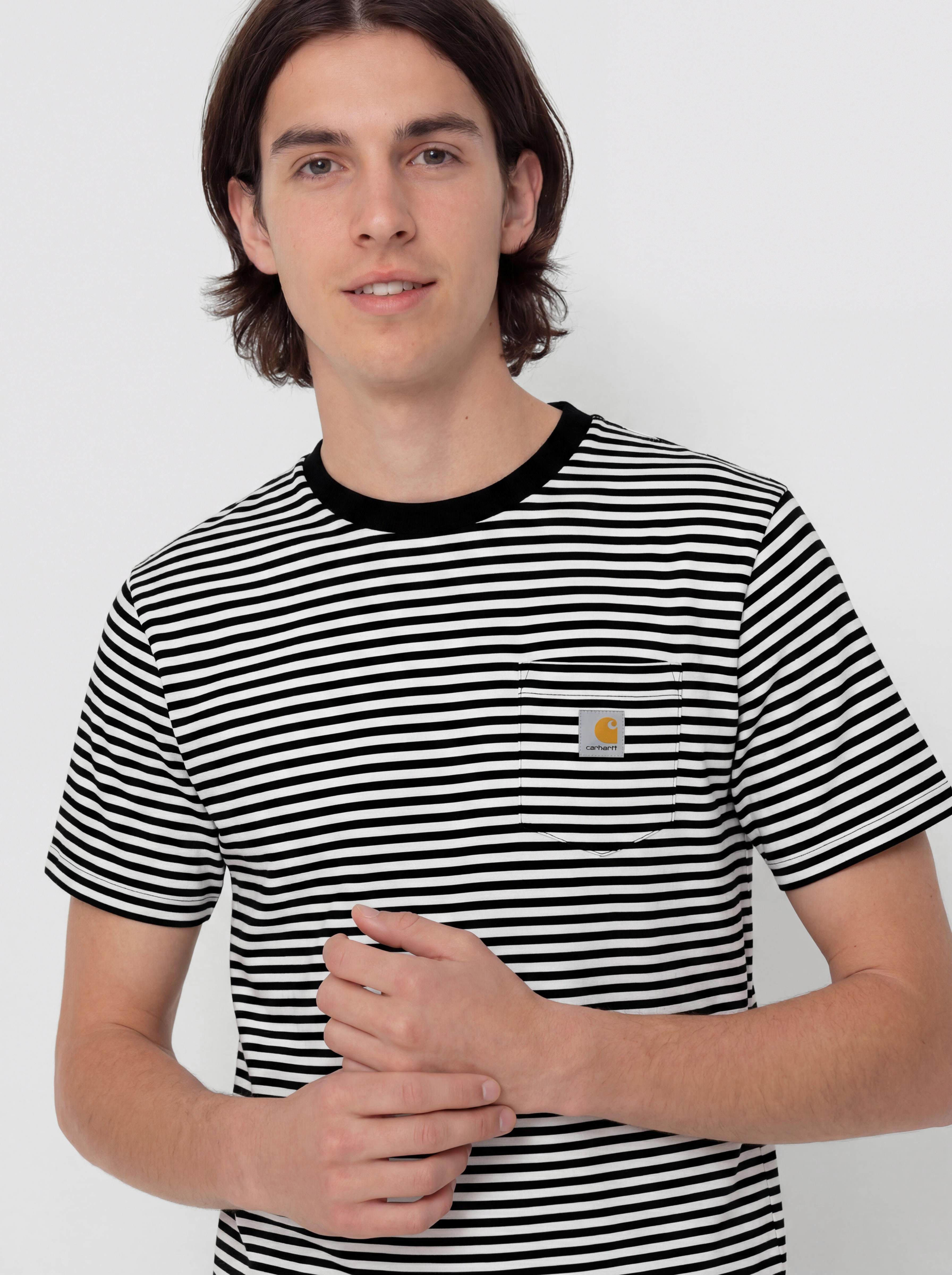 Carhartt WIP Verner Pocket T-Shirt (verner stripe/black/wax)
