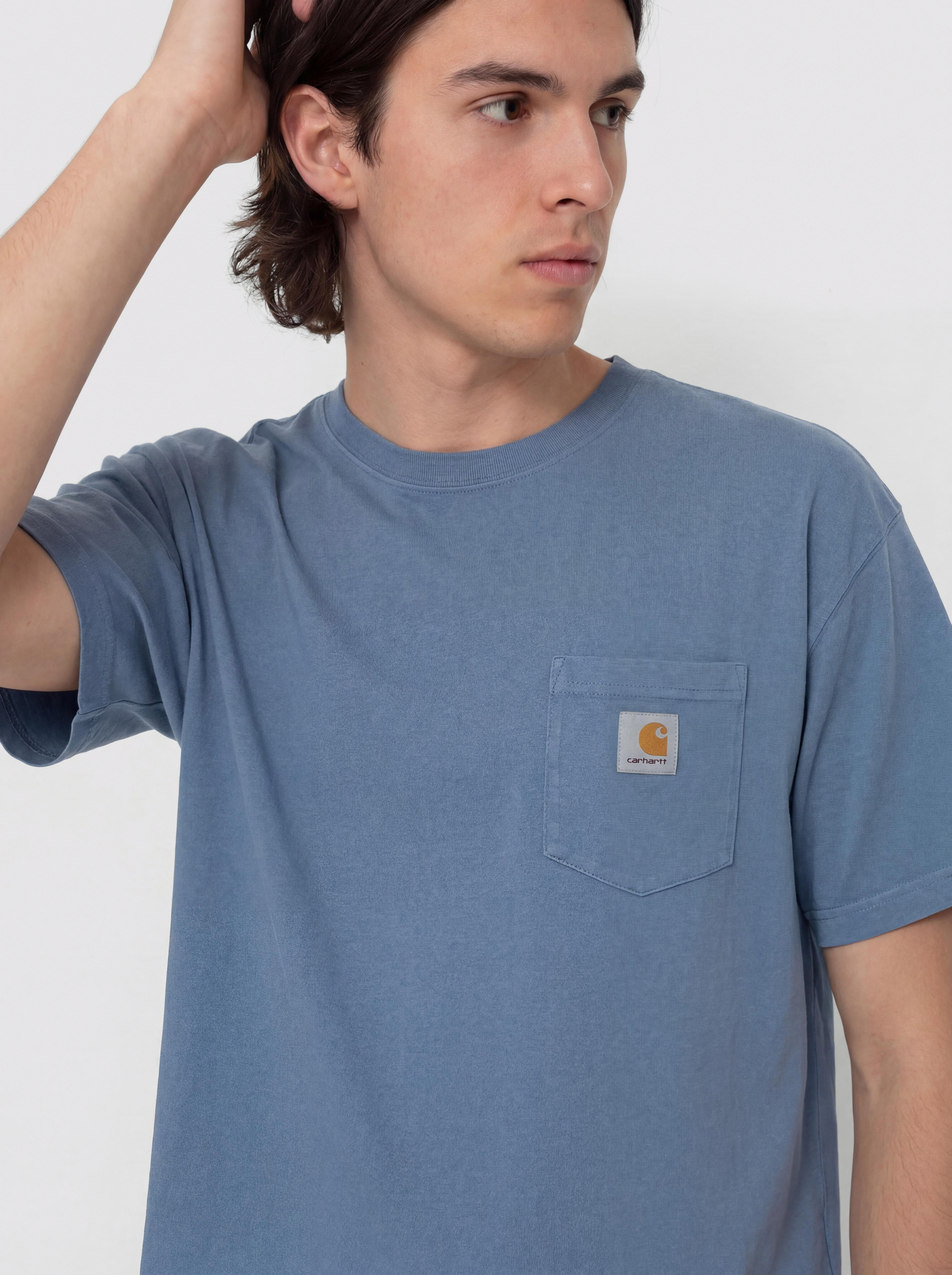 Carhartt WIP Hudson Pocket T-Shirt (sorrent/chalk wash)