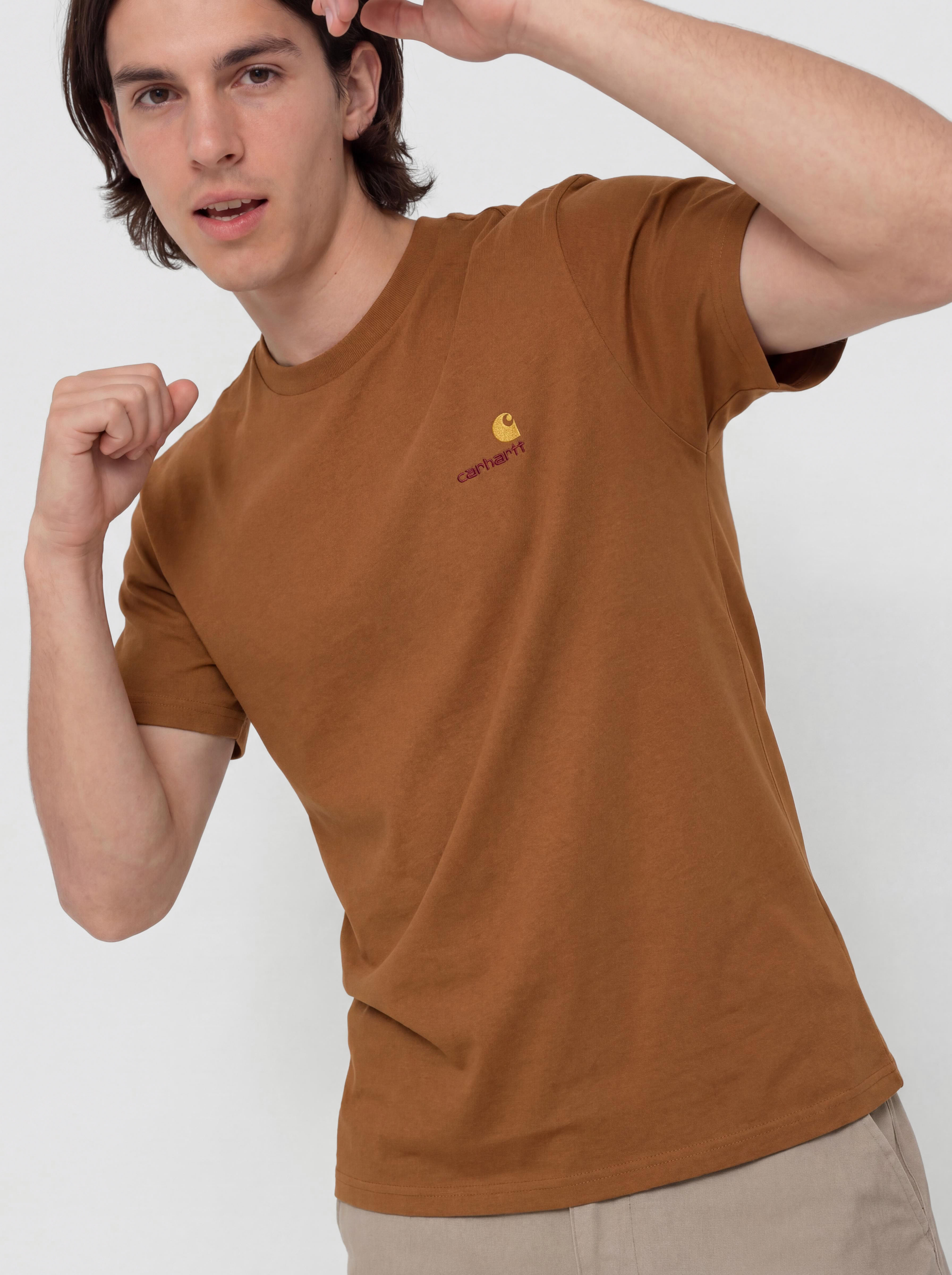 Carhartt WIP T-Shirt American Script (hamilton brown)