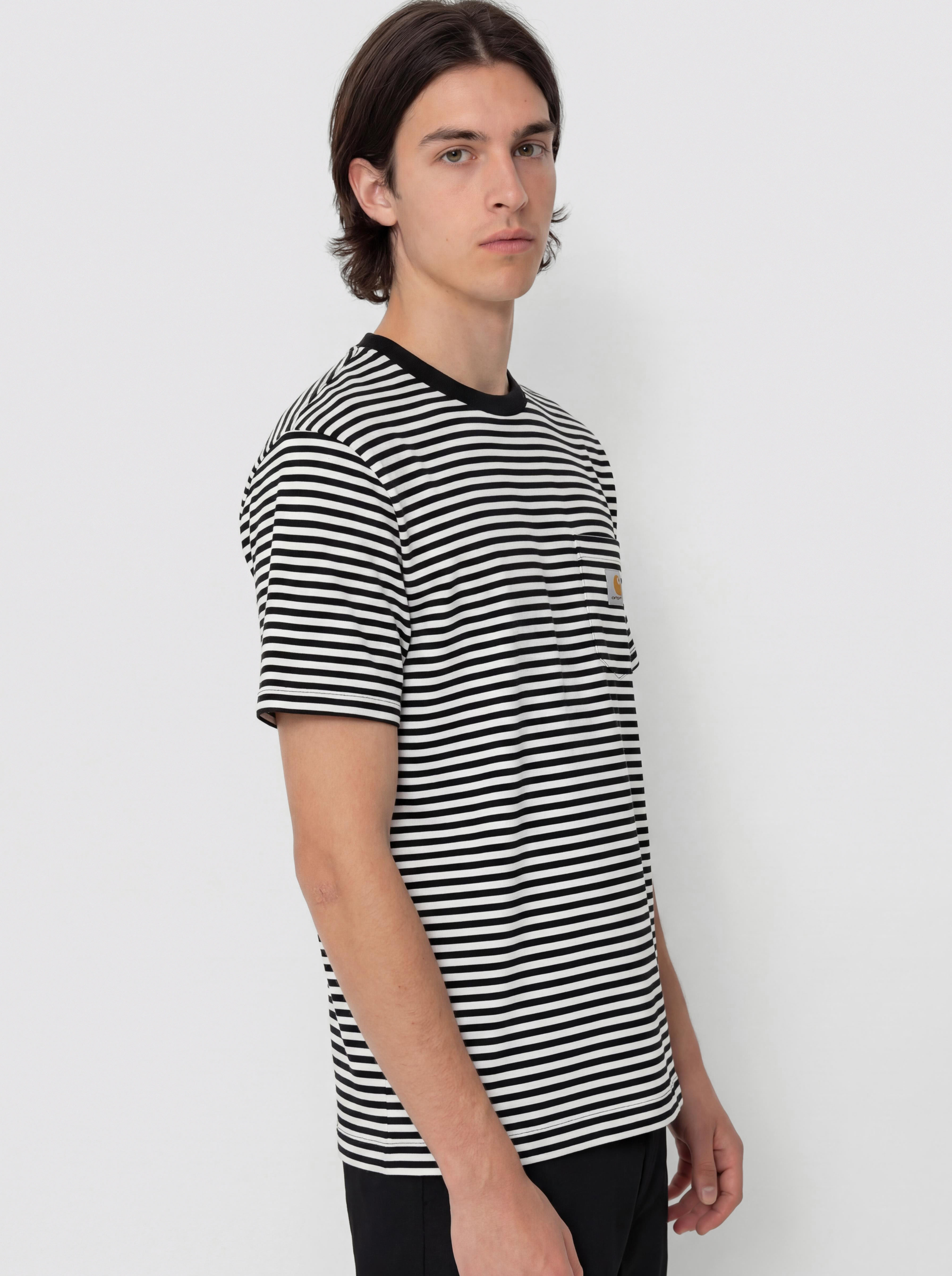 Carhartt WIP Verner Pocket T-Shirt (verner stripe/black/wax)