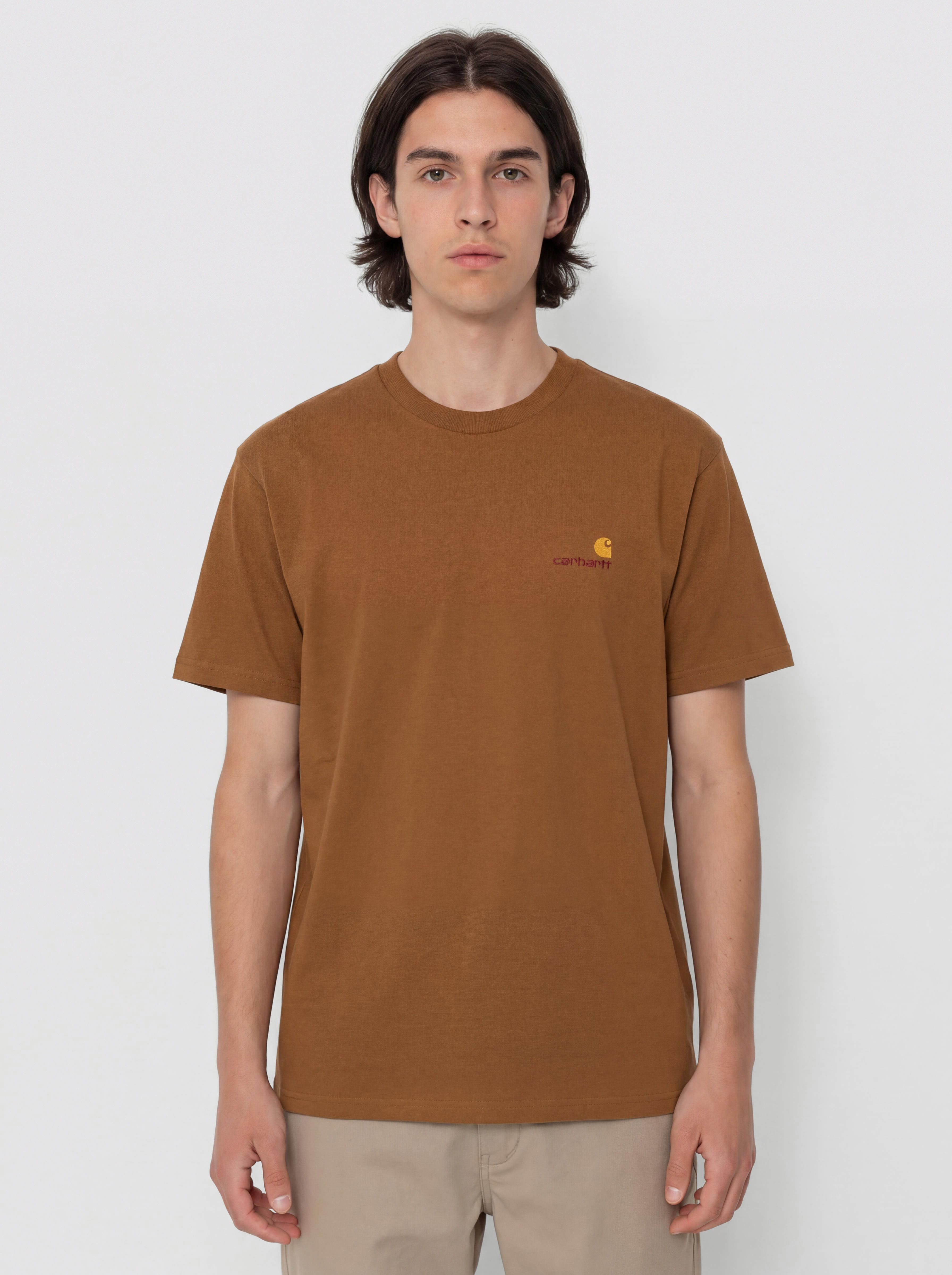 Carhartt WIP T-Shirt American Script (hamilton brown)