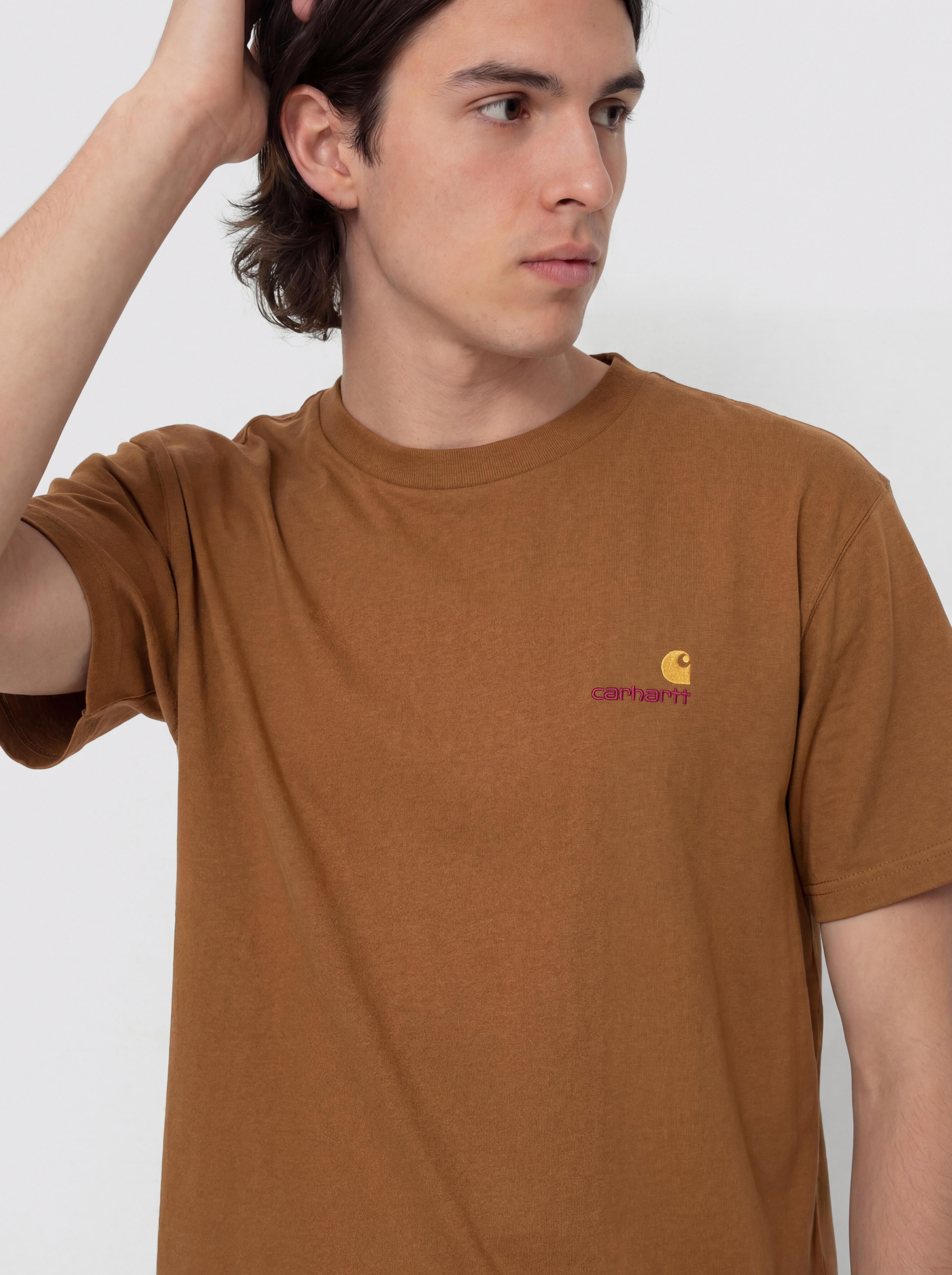 Carhartt WIP T-Shirt American Script (hamilton brown)