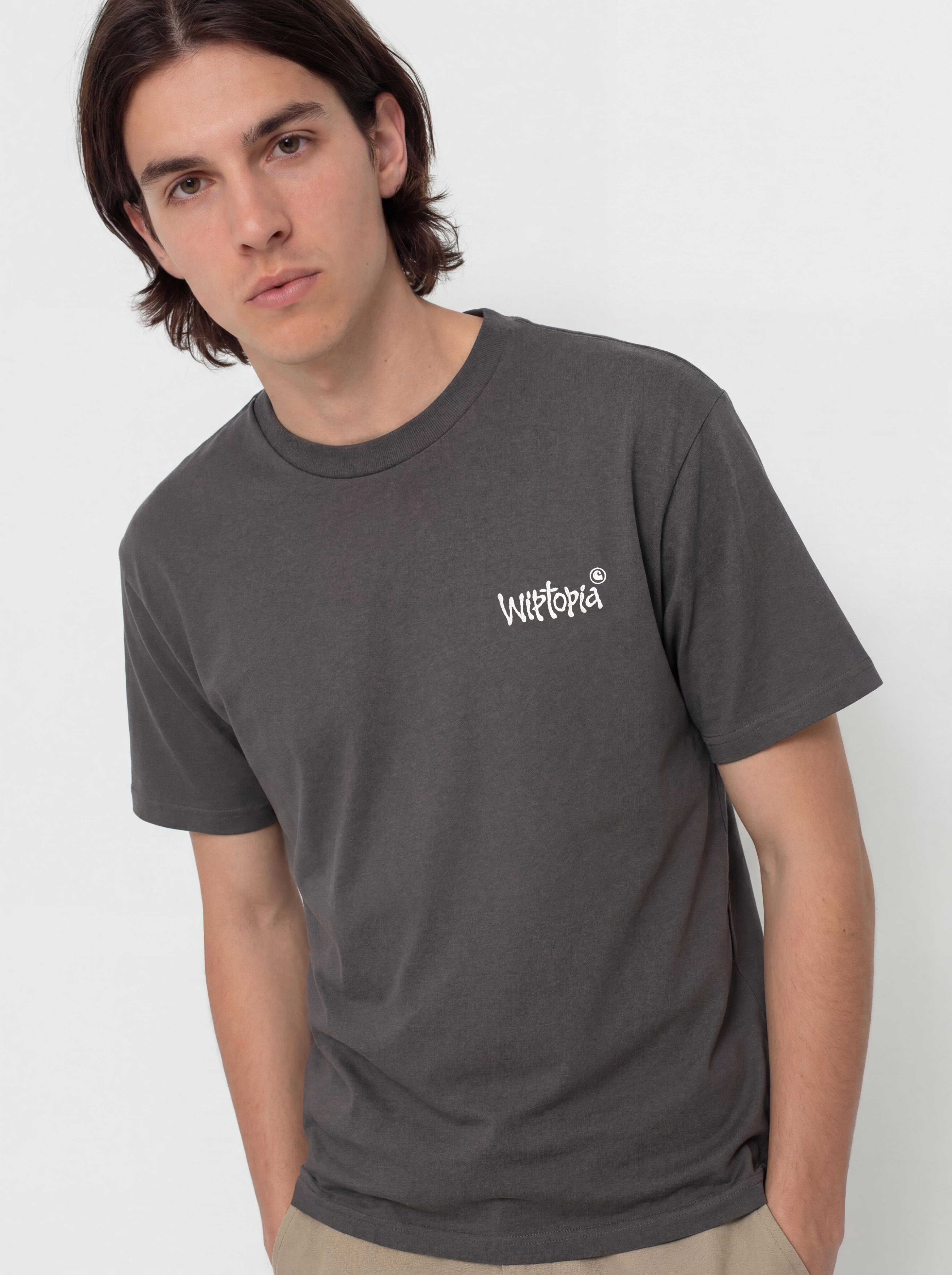 Carhartt WIP Wiptopia Script T-Shirt - grey (porphyry/wax)