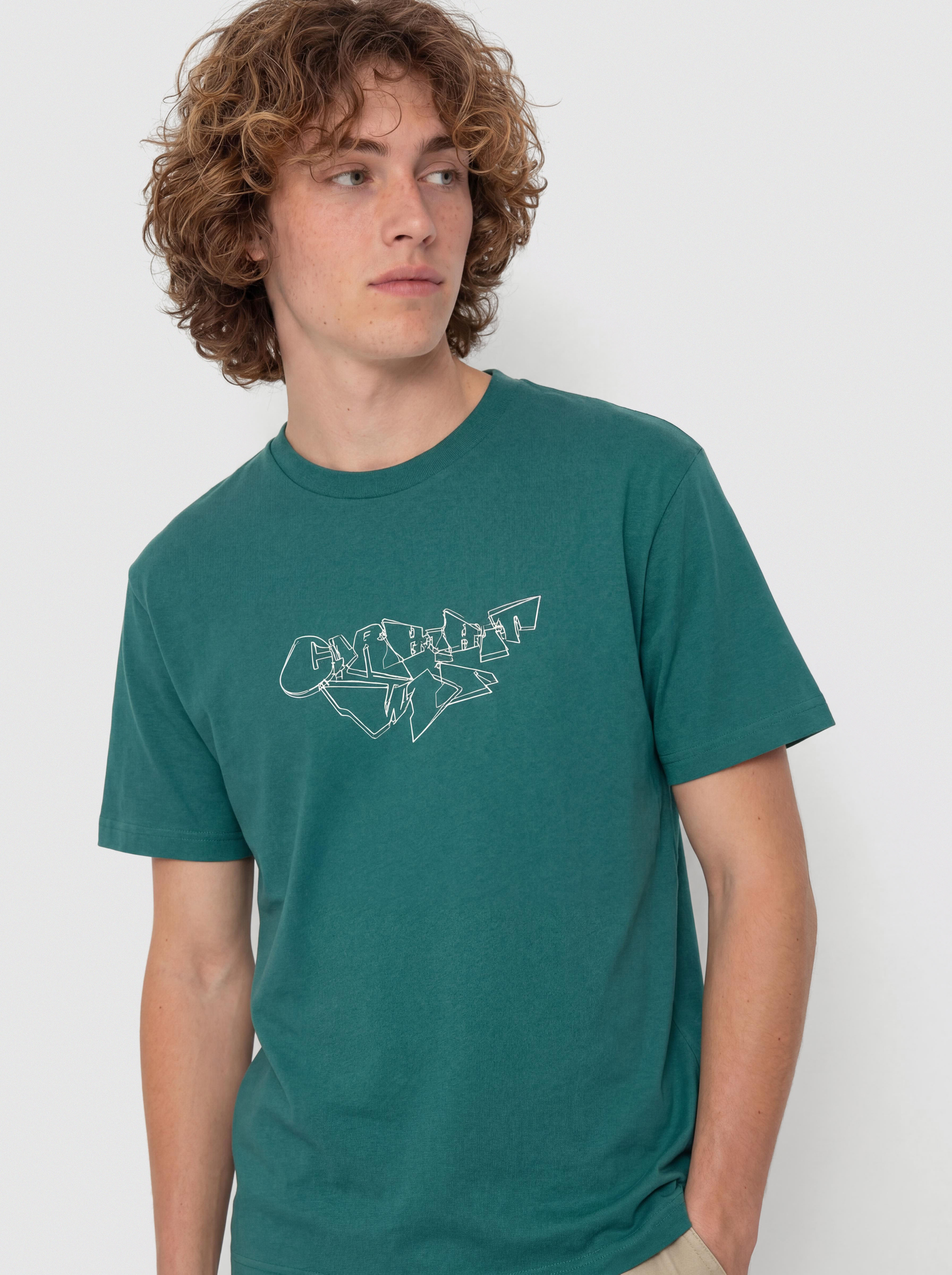 Carhartt WIP Screwed Up Script T-Shirt (rainforest)