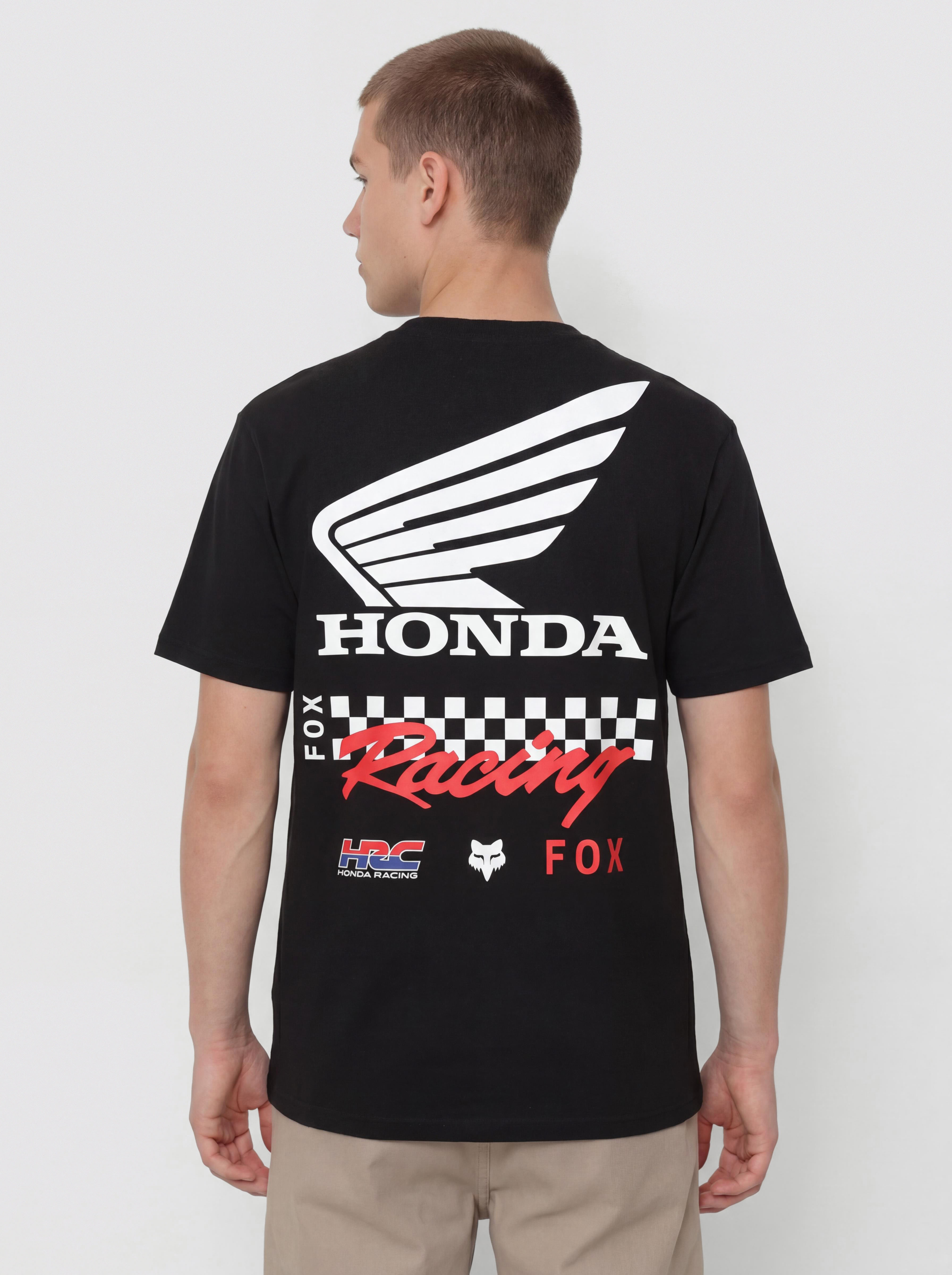 FOX Honda Racing Tシャツ XLサイズ Fox Honda T-Shirt - black (black)