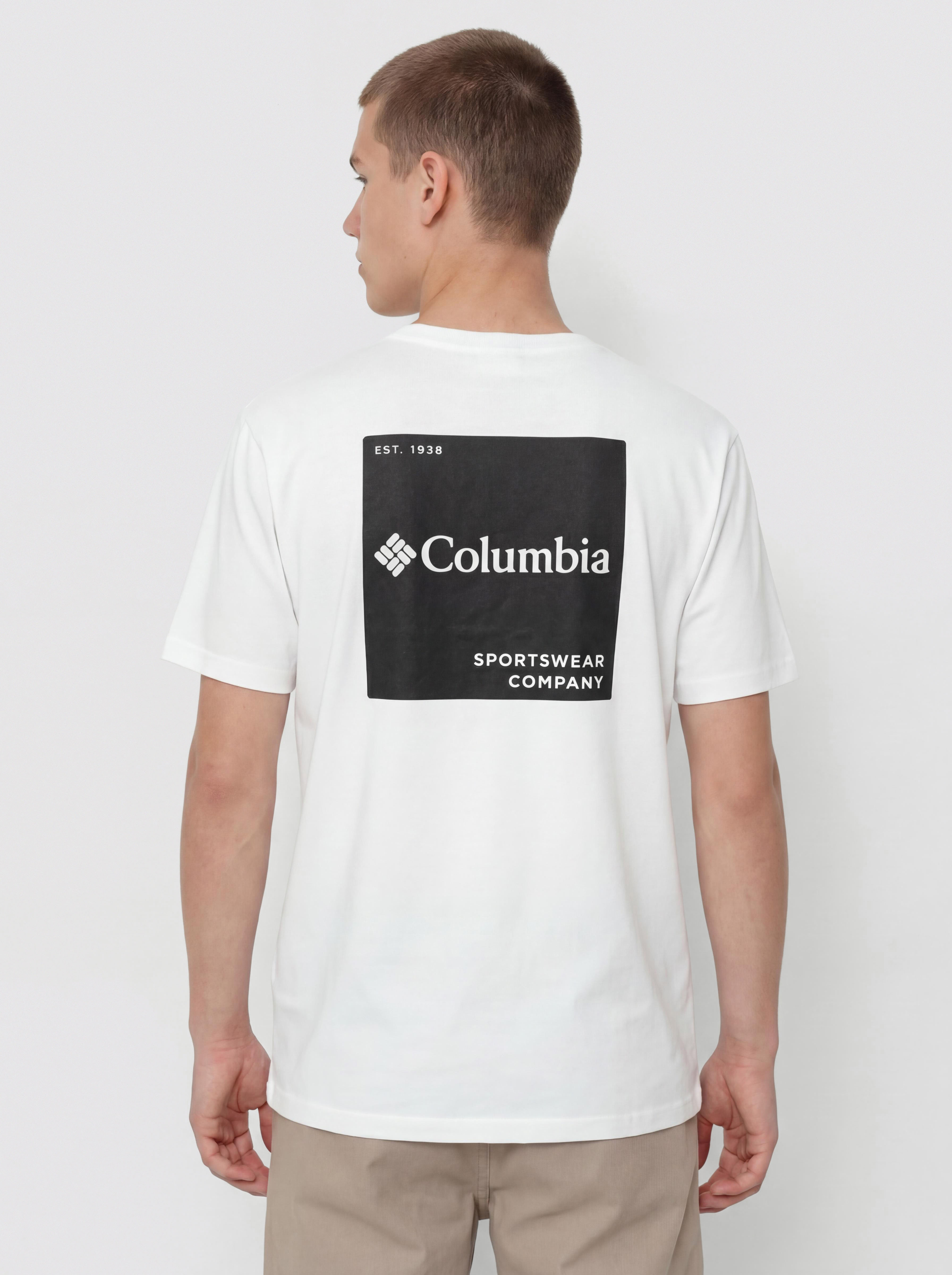 Columbia CSC Logo Back T-Shirt (white/boxy brand)