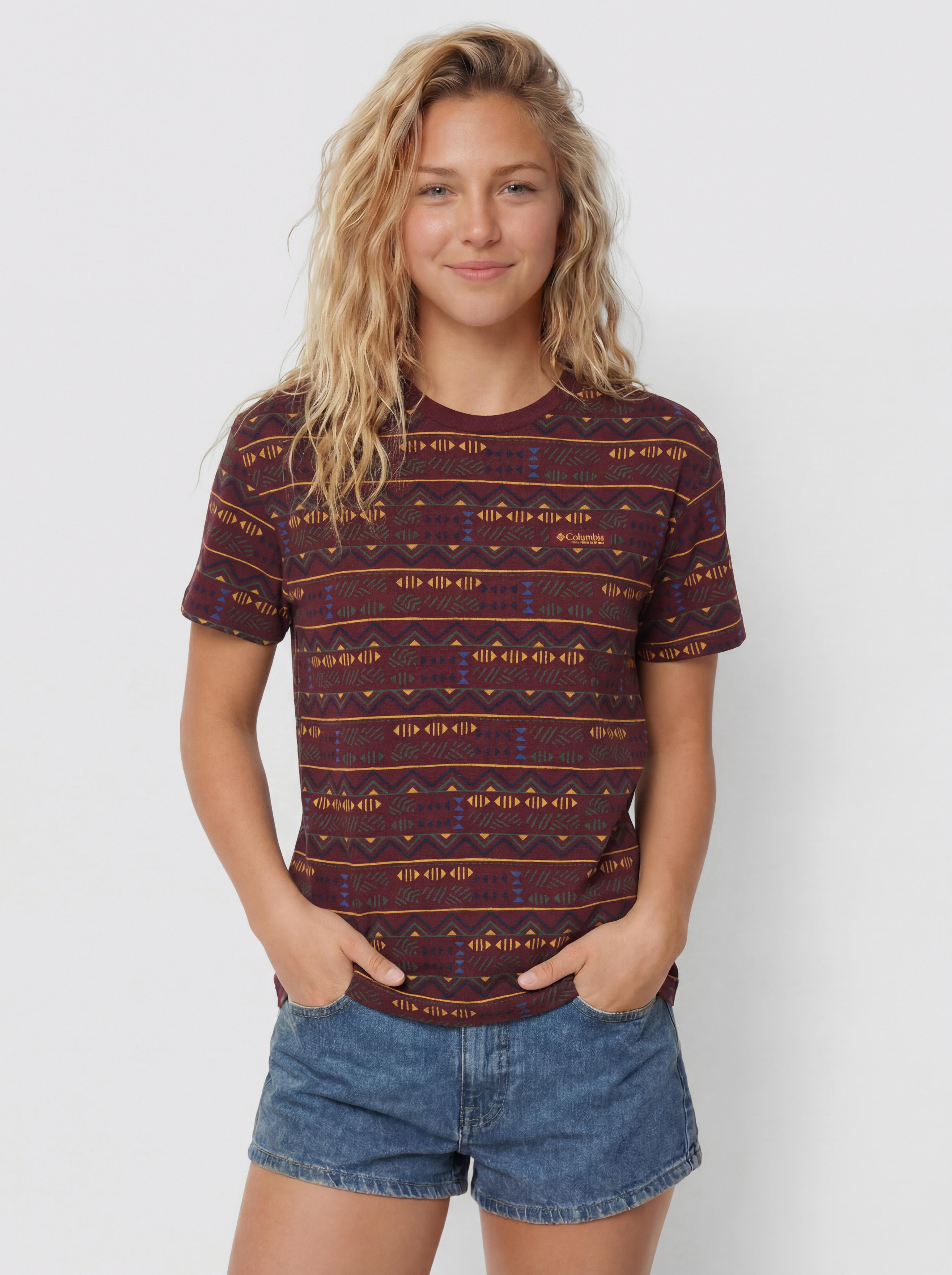 Columbia Sequoia Grove T-Shirt (rich wine/horizons)