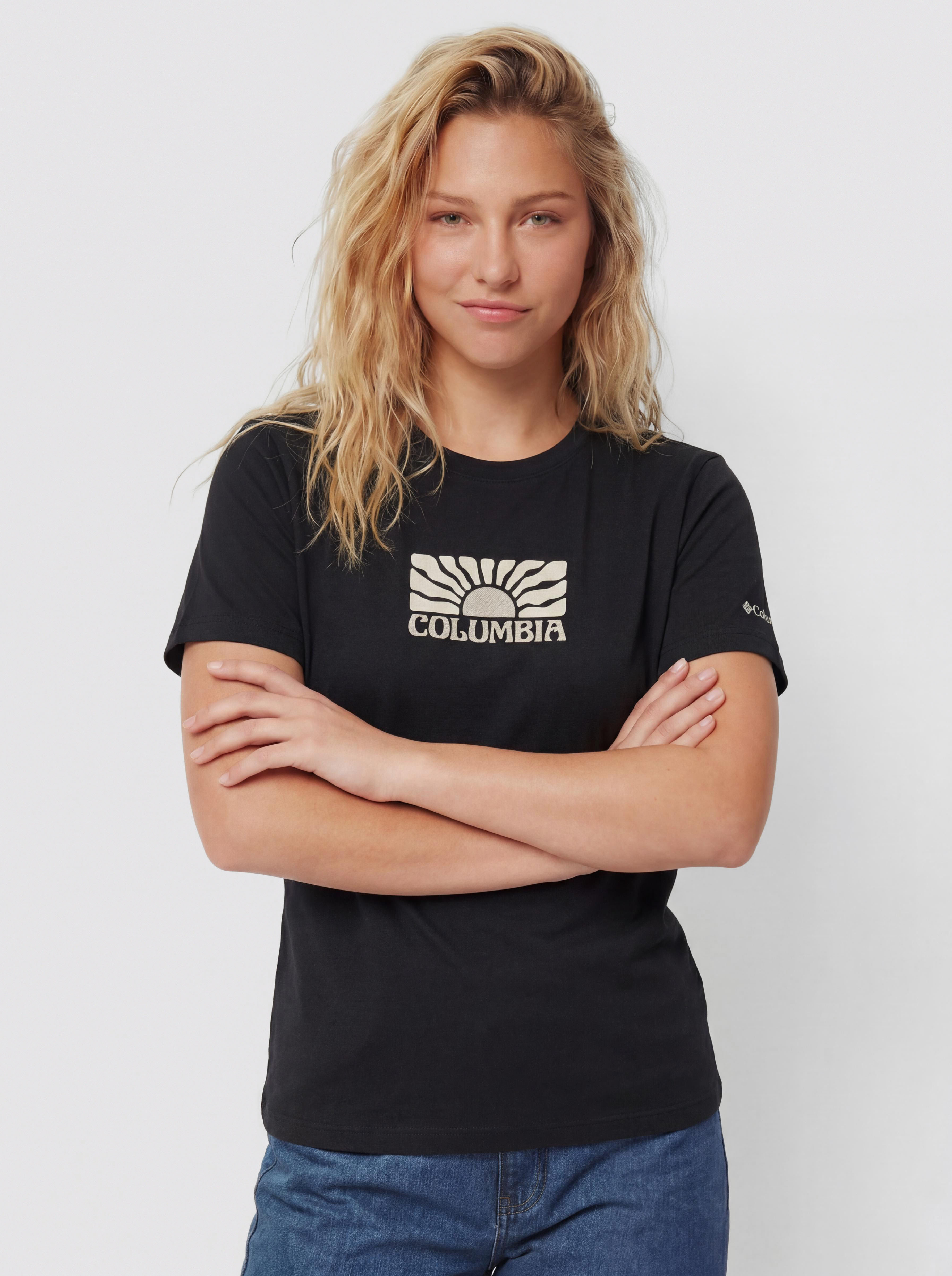 Columbia T-Shirt Ruby Springs Graphic Wmn (black/brandrise)