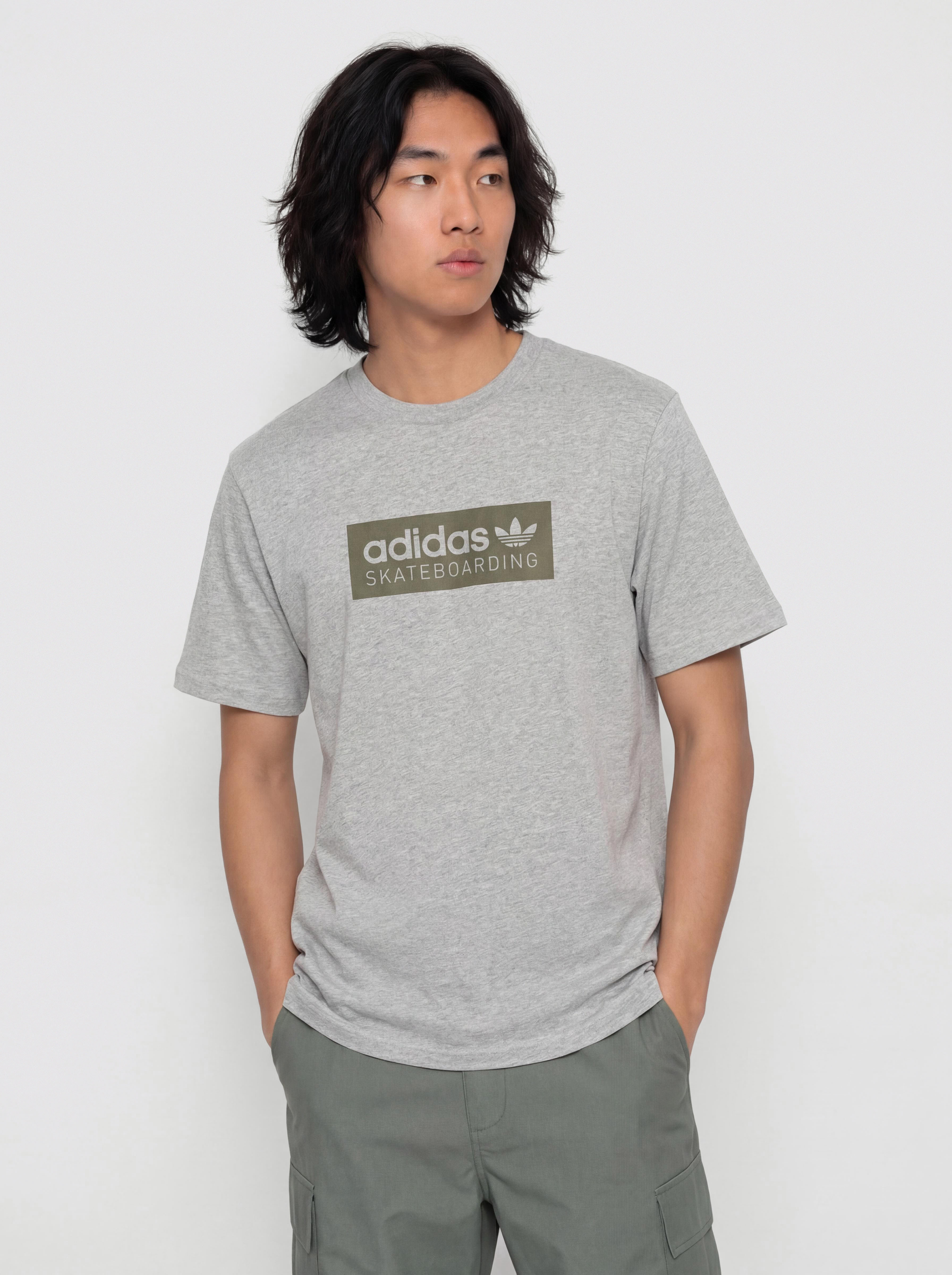 adidas Skt Logo T-Shirt (mgreyh)