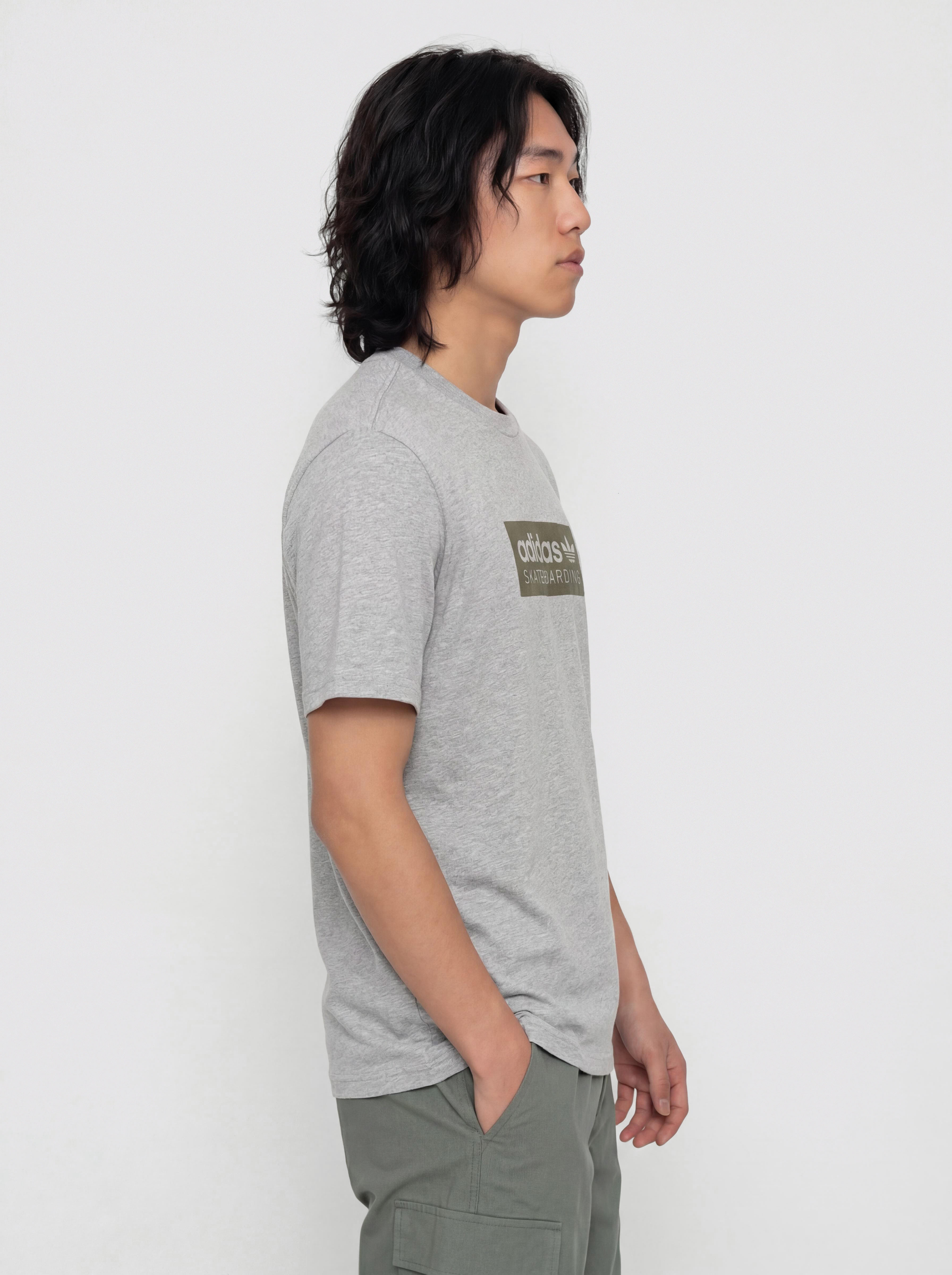 adidas Skt Logo T-Shirt (mgreyh)