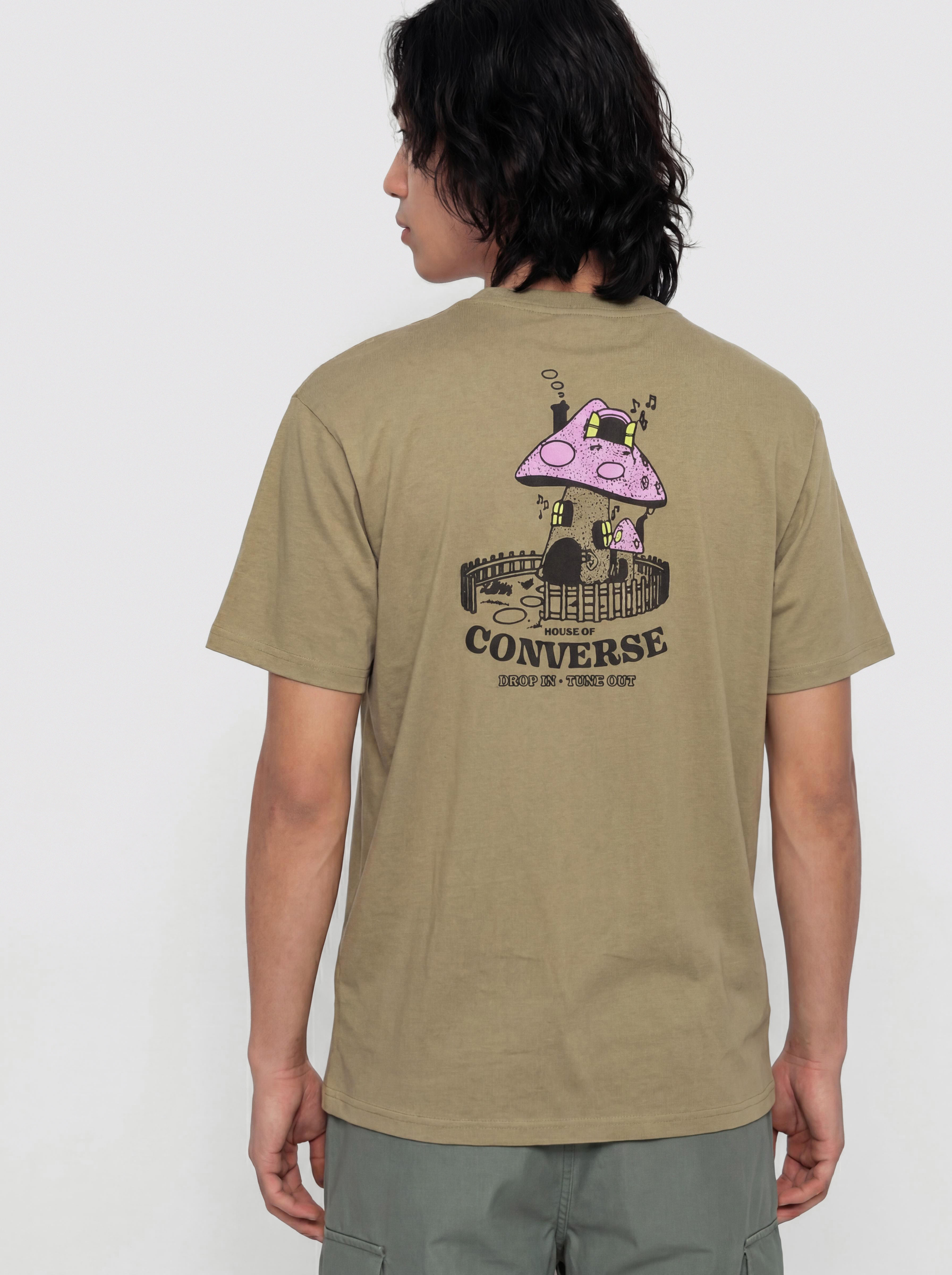 Converse Mushroom House T-Shirt (olive/white)