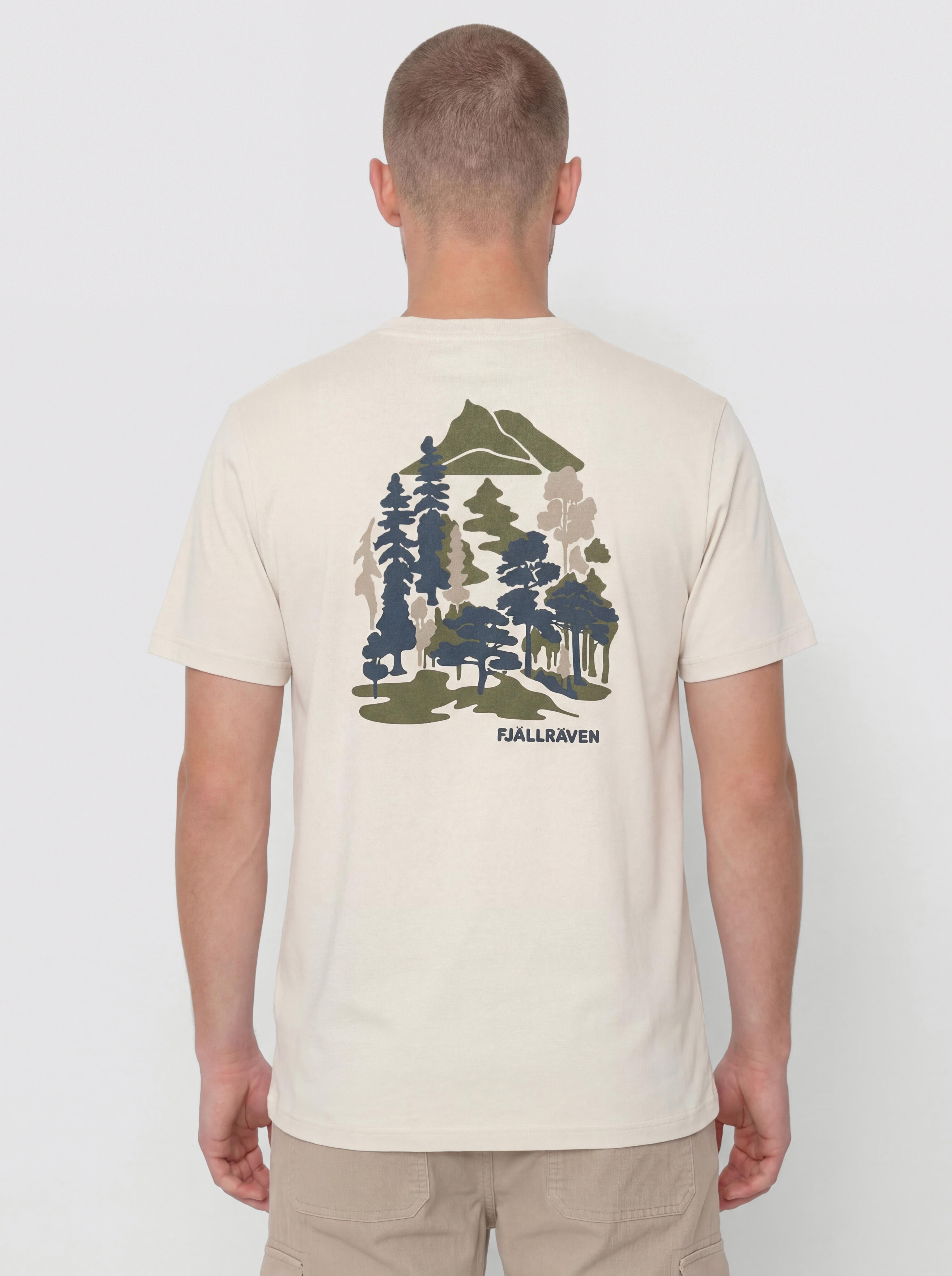 Swedish vintage cloth・* ② 120×130 Fjallraven Swedish Forest T-Shirt - beige (chalk white)