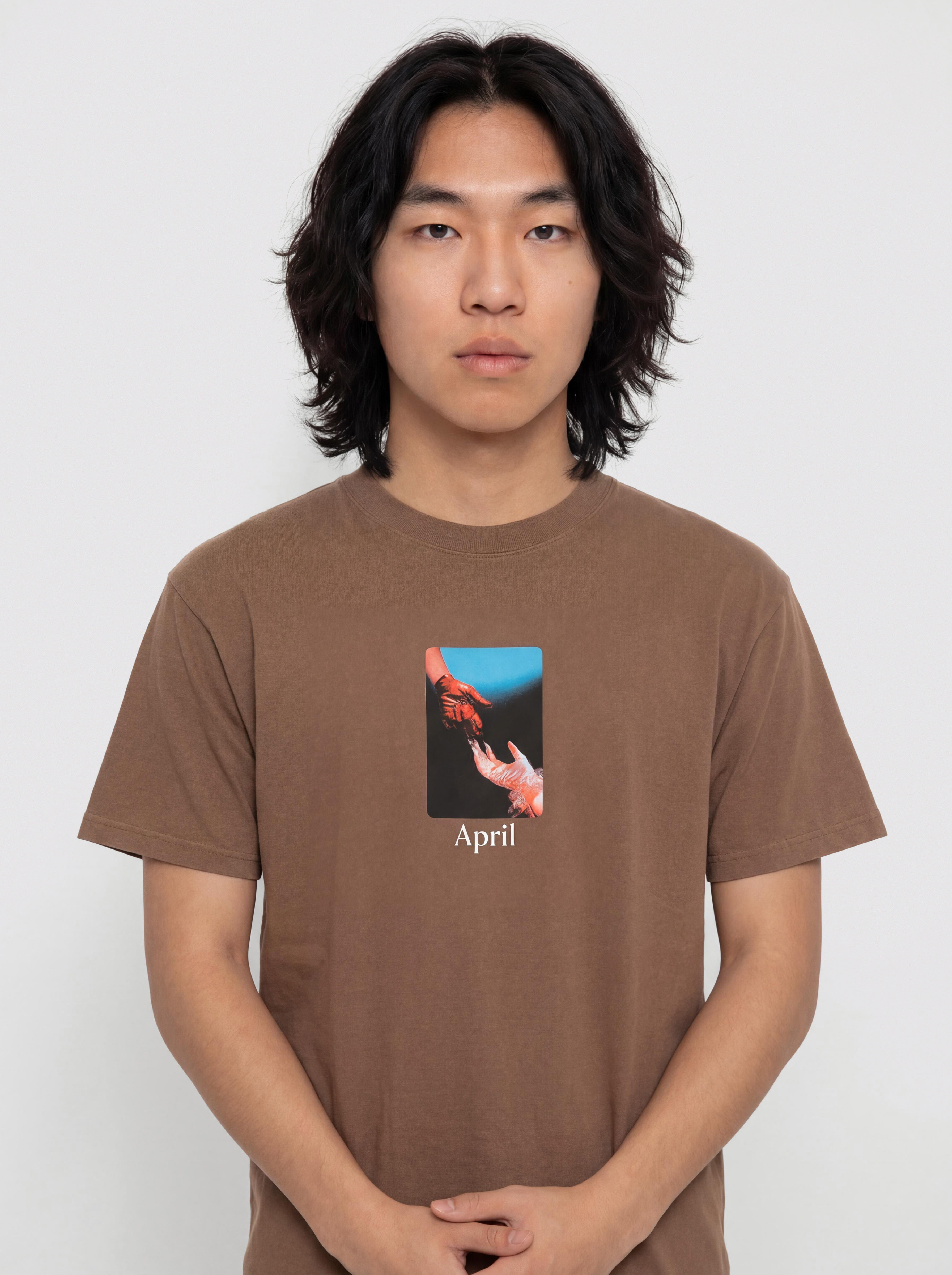April Skateboards Material T-Shirt (washed brown)