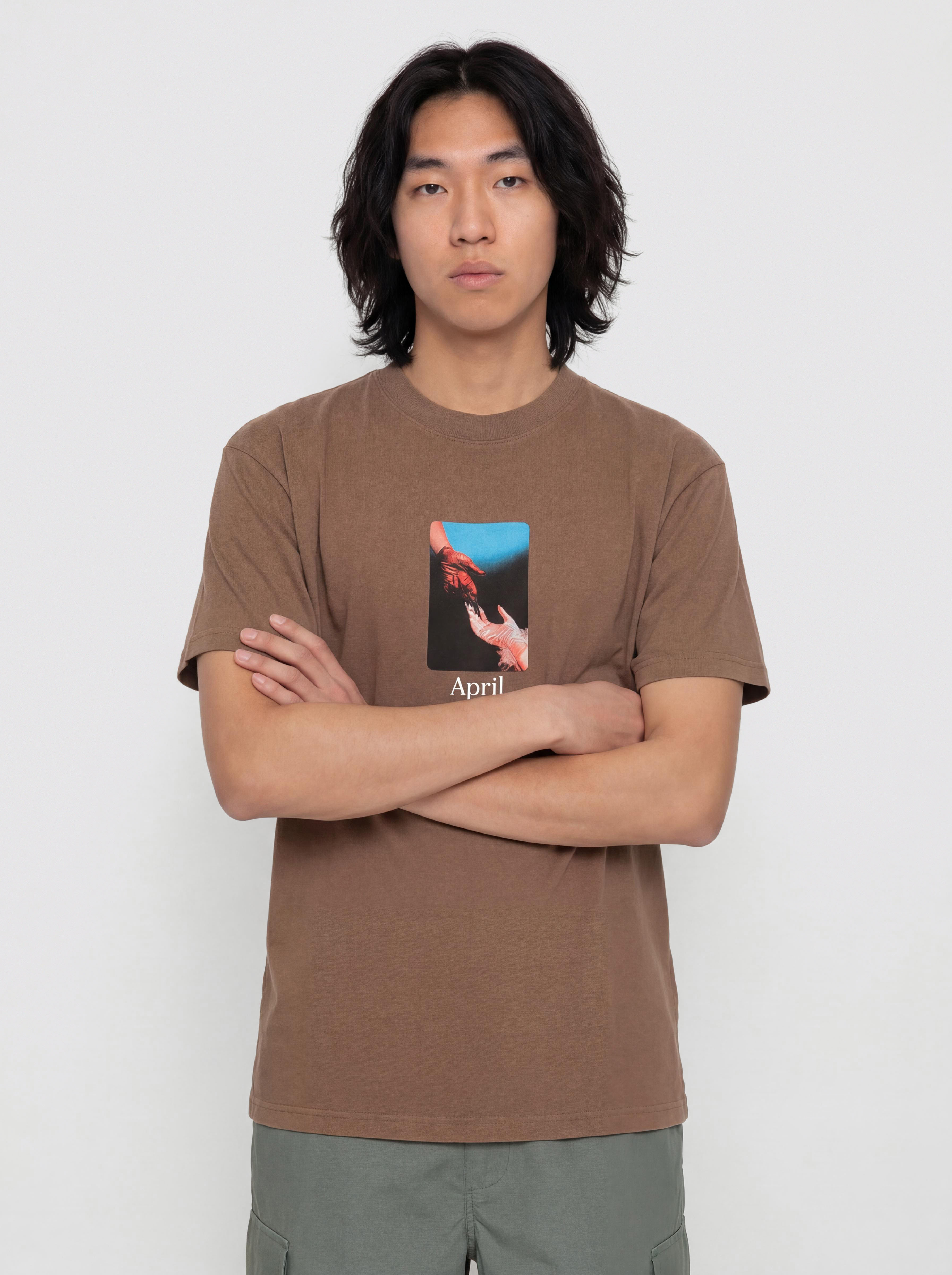 April Skateboards Material T-Shirt (washed brown)