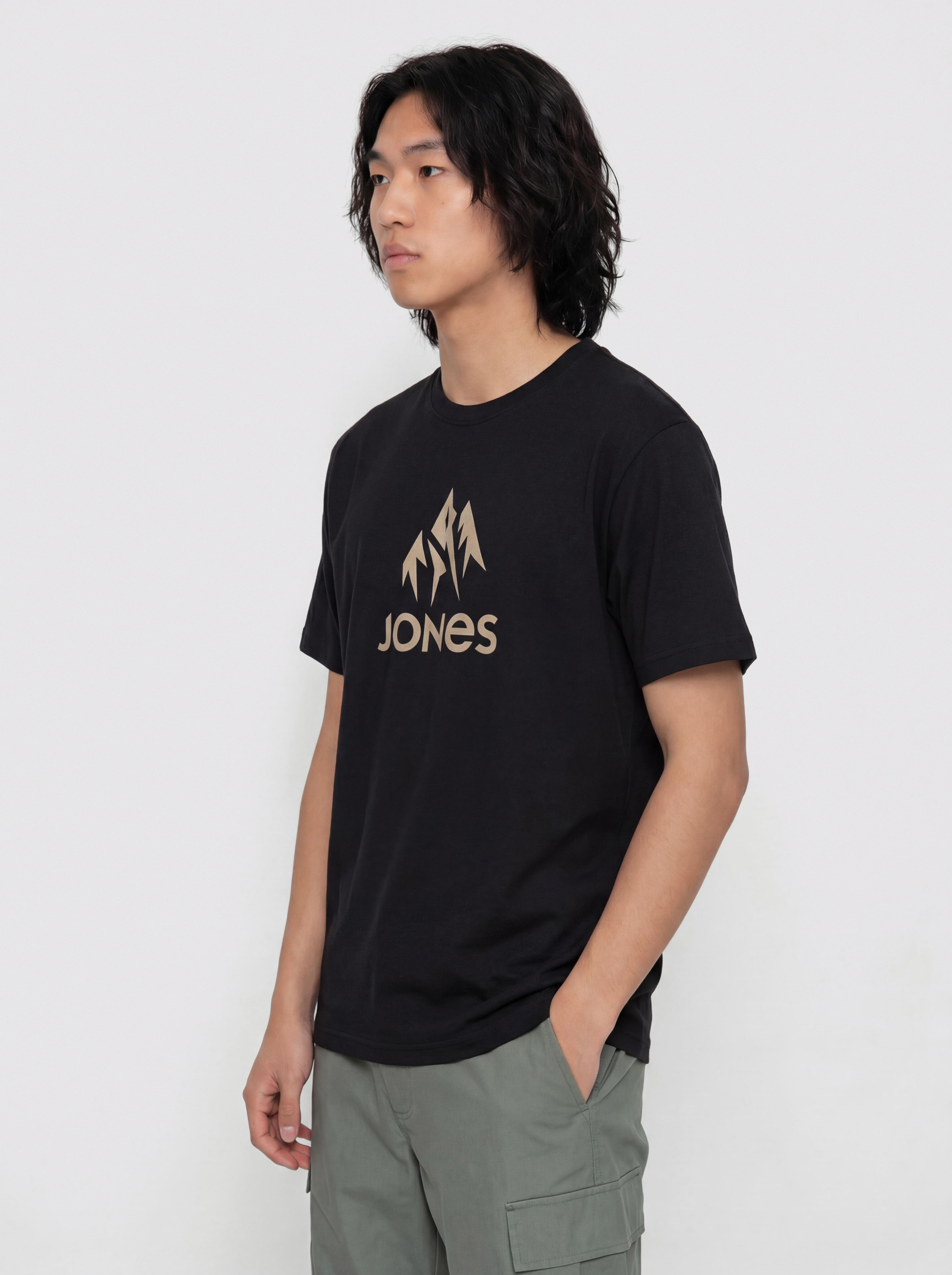 Jones Snowboards Truckee Org Cot T-shirt (stealth black)