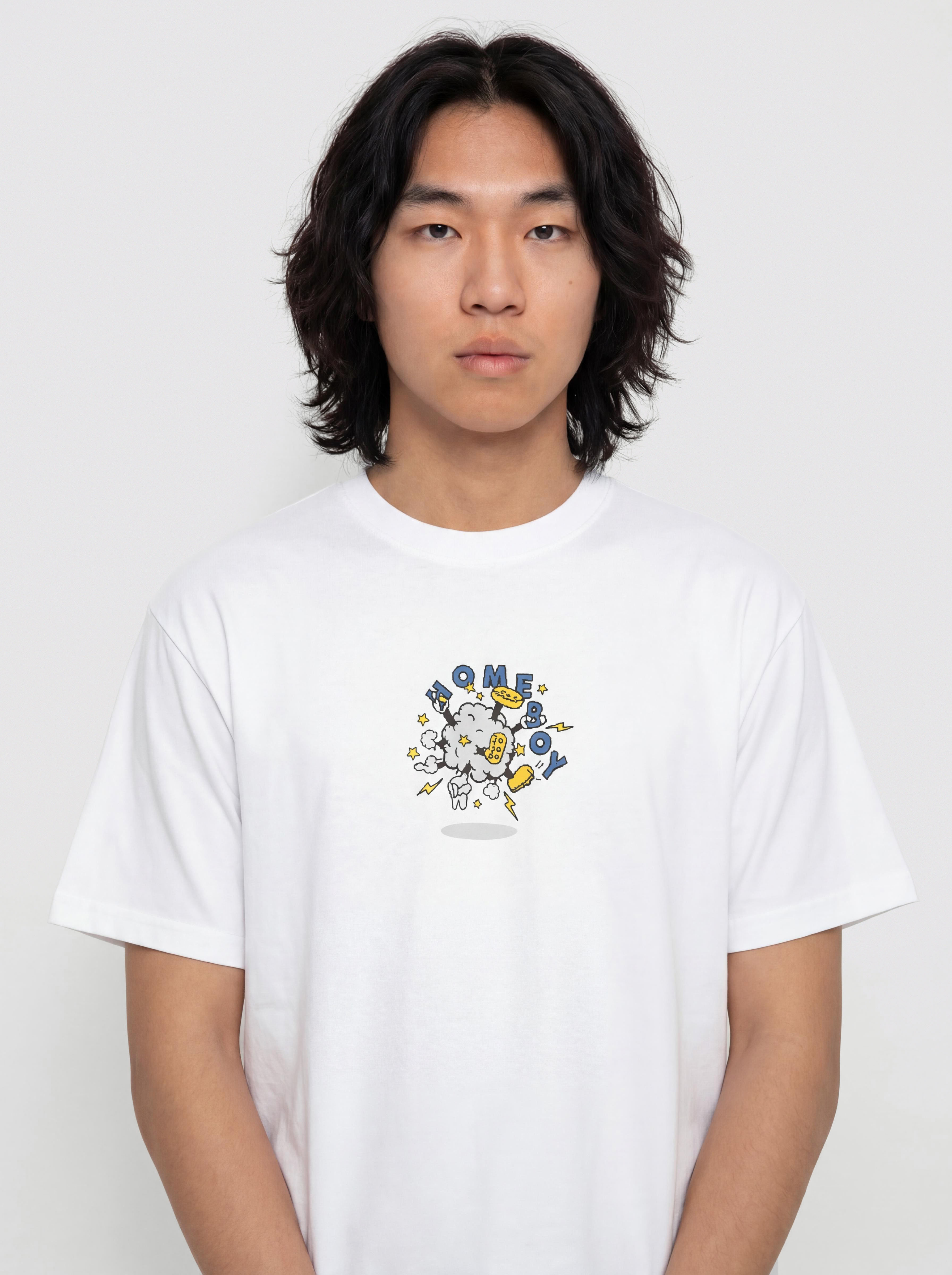 Homeboy T-Shirt Fight Cloud (white)