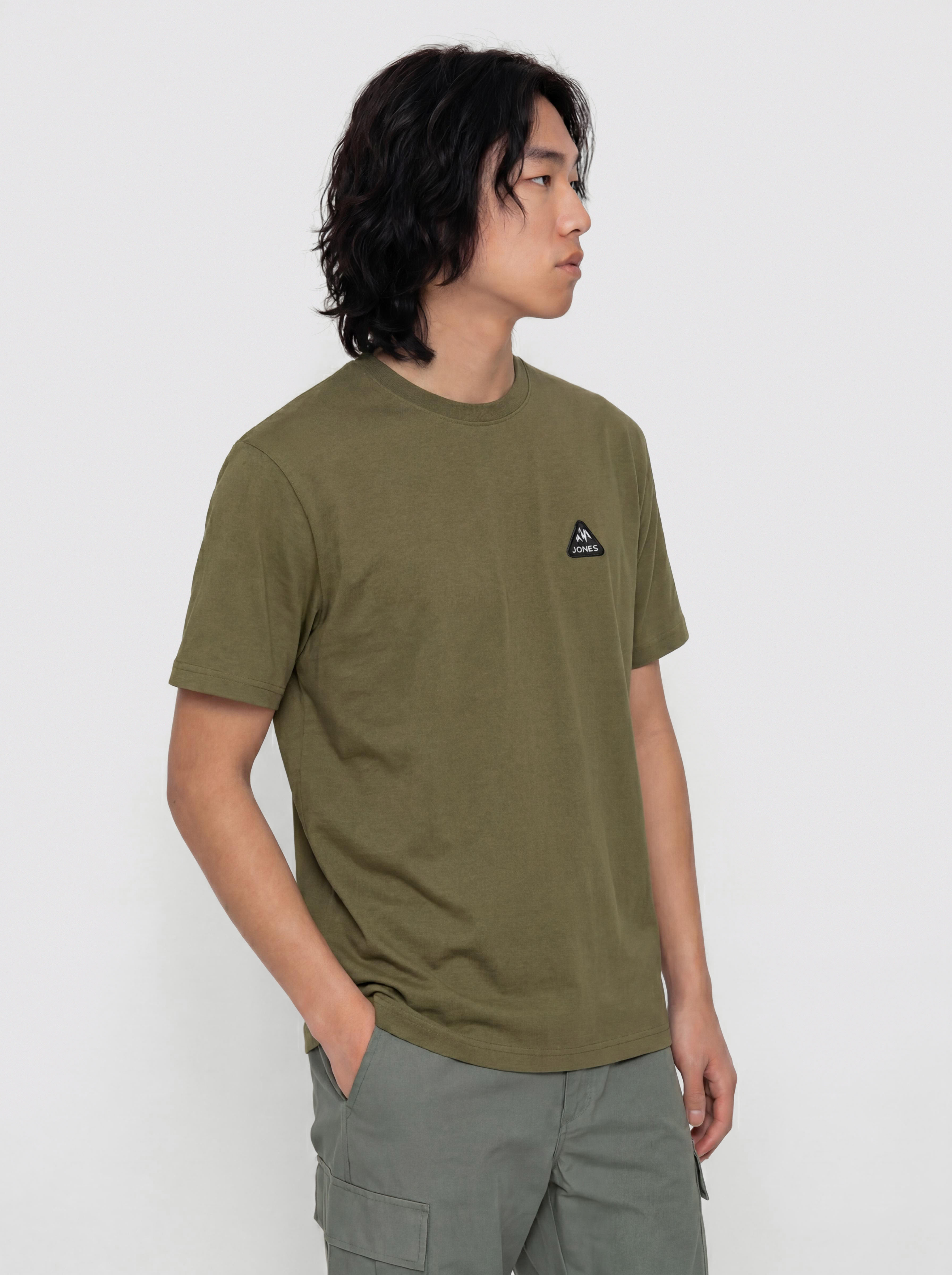 Jones Snowboards Sierra Org Cot T-shirt (moss green)