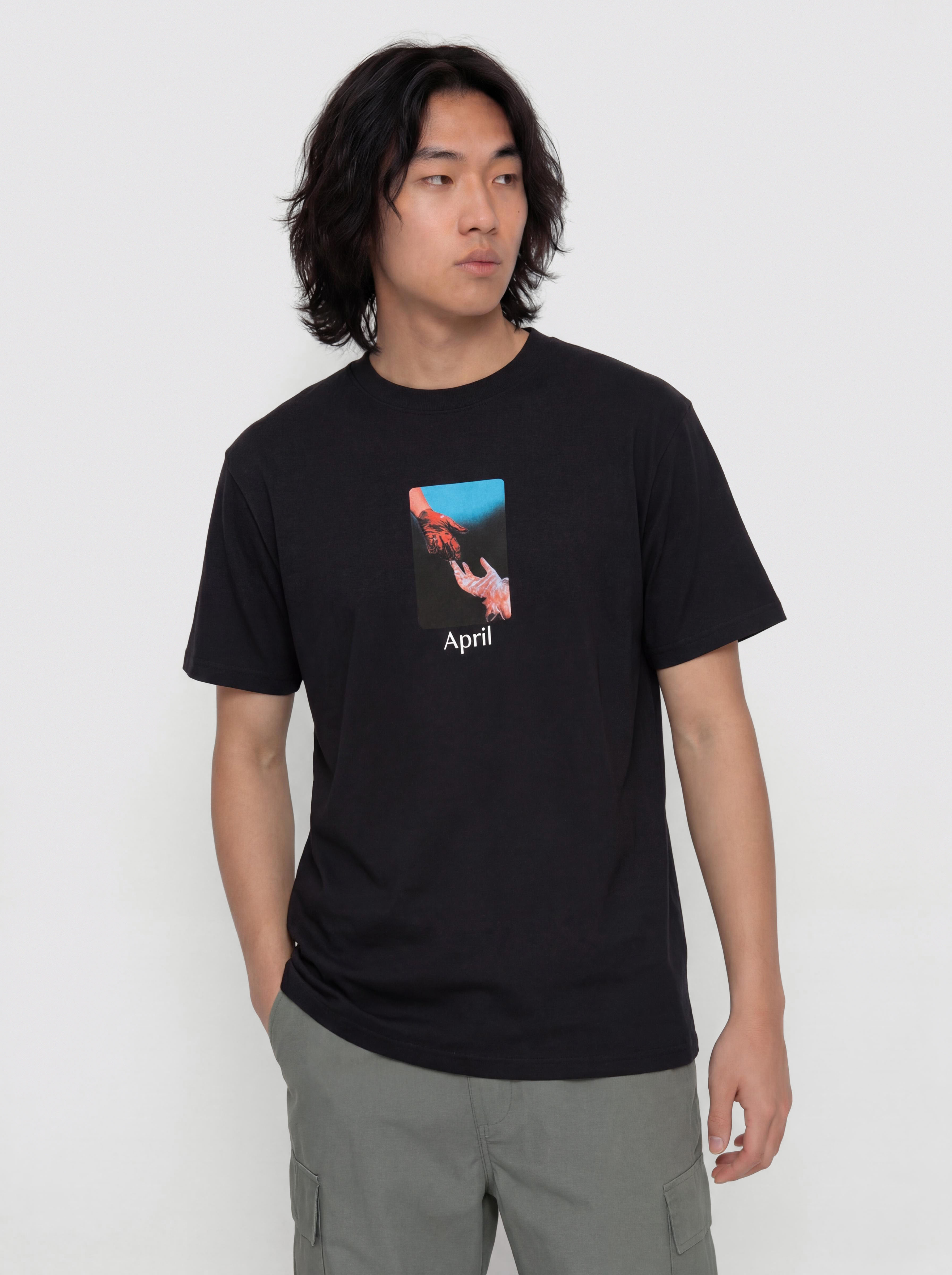 April Skateboards Material T-Shirt (black)