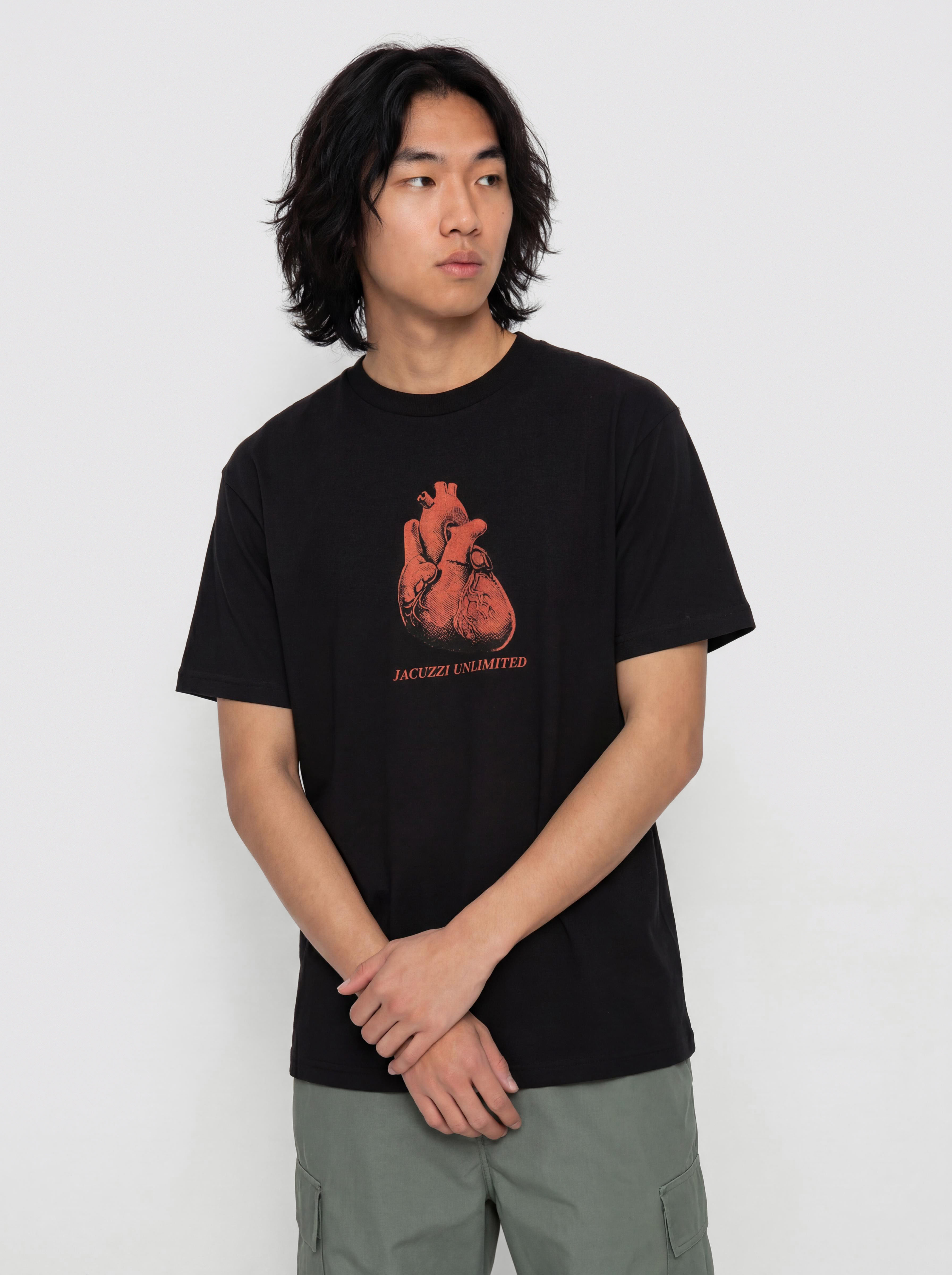 Jacuzzi T-Shirt Heart Garment Dye Premium (black)