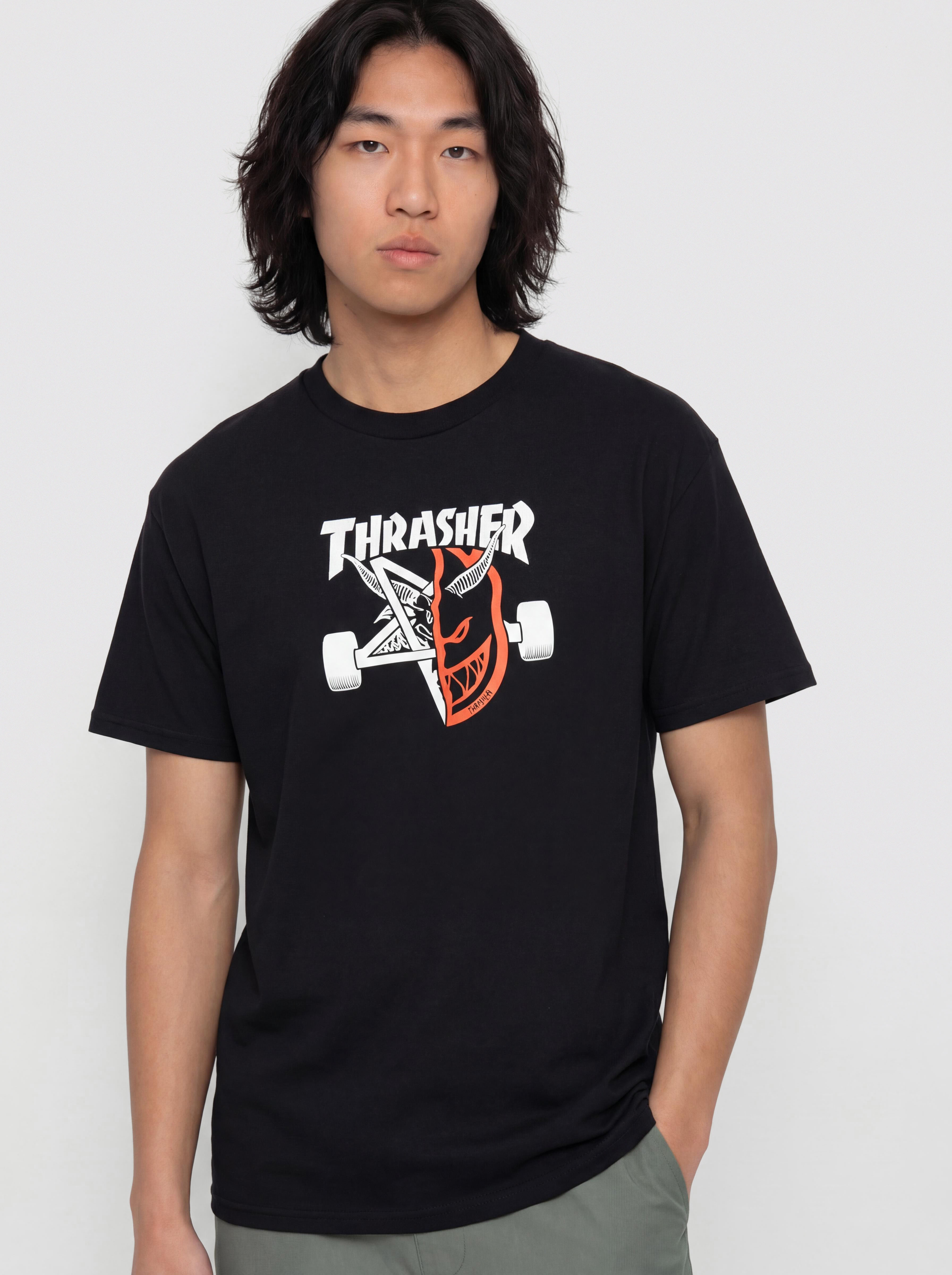 Thrasher x Spitfire Thrash & Burn T-Shirt - black (black)