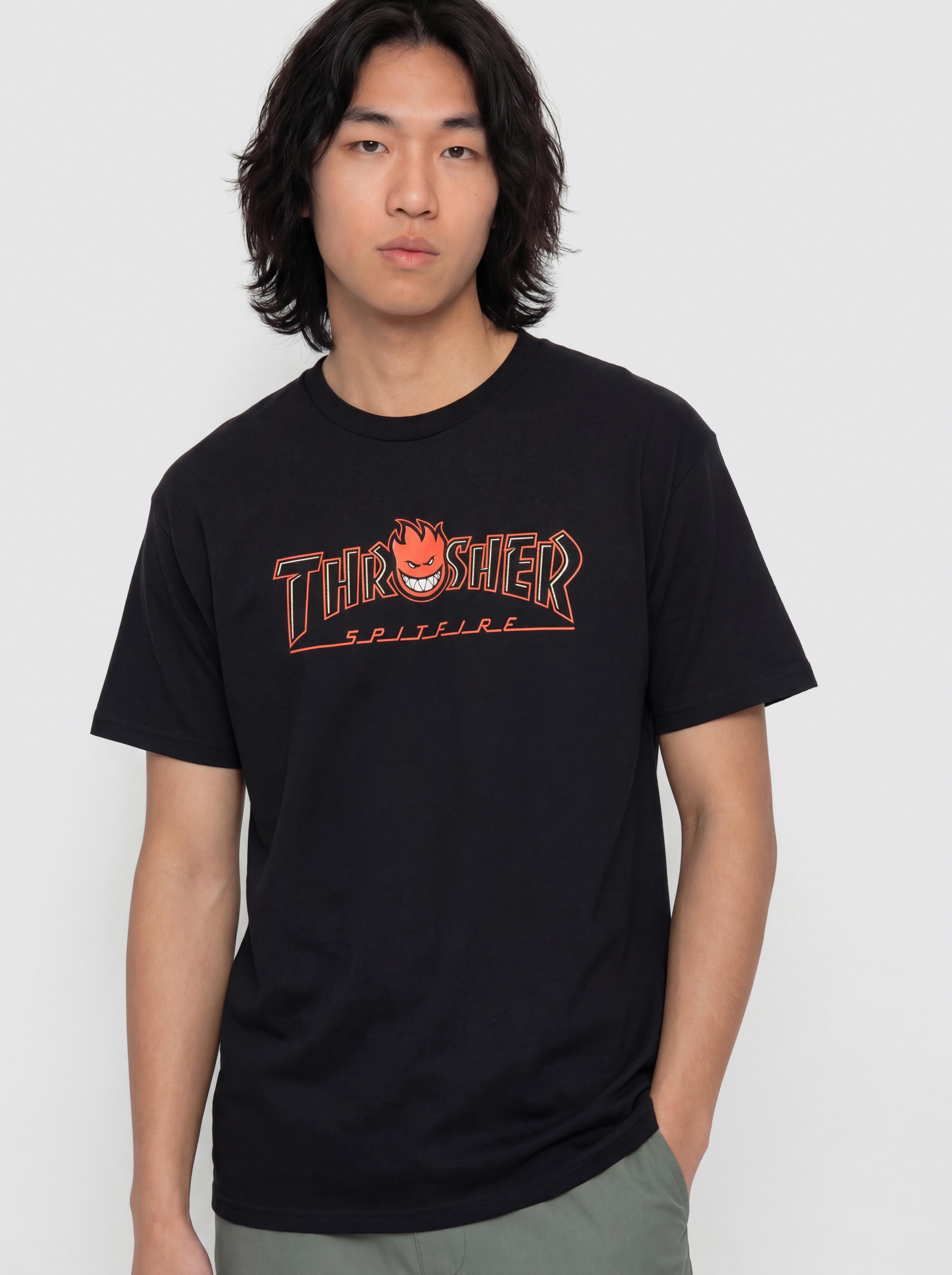 Thrasher x Spitfire Big Head Outline T-Shirt - black (black)