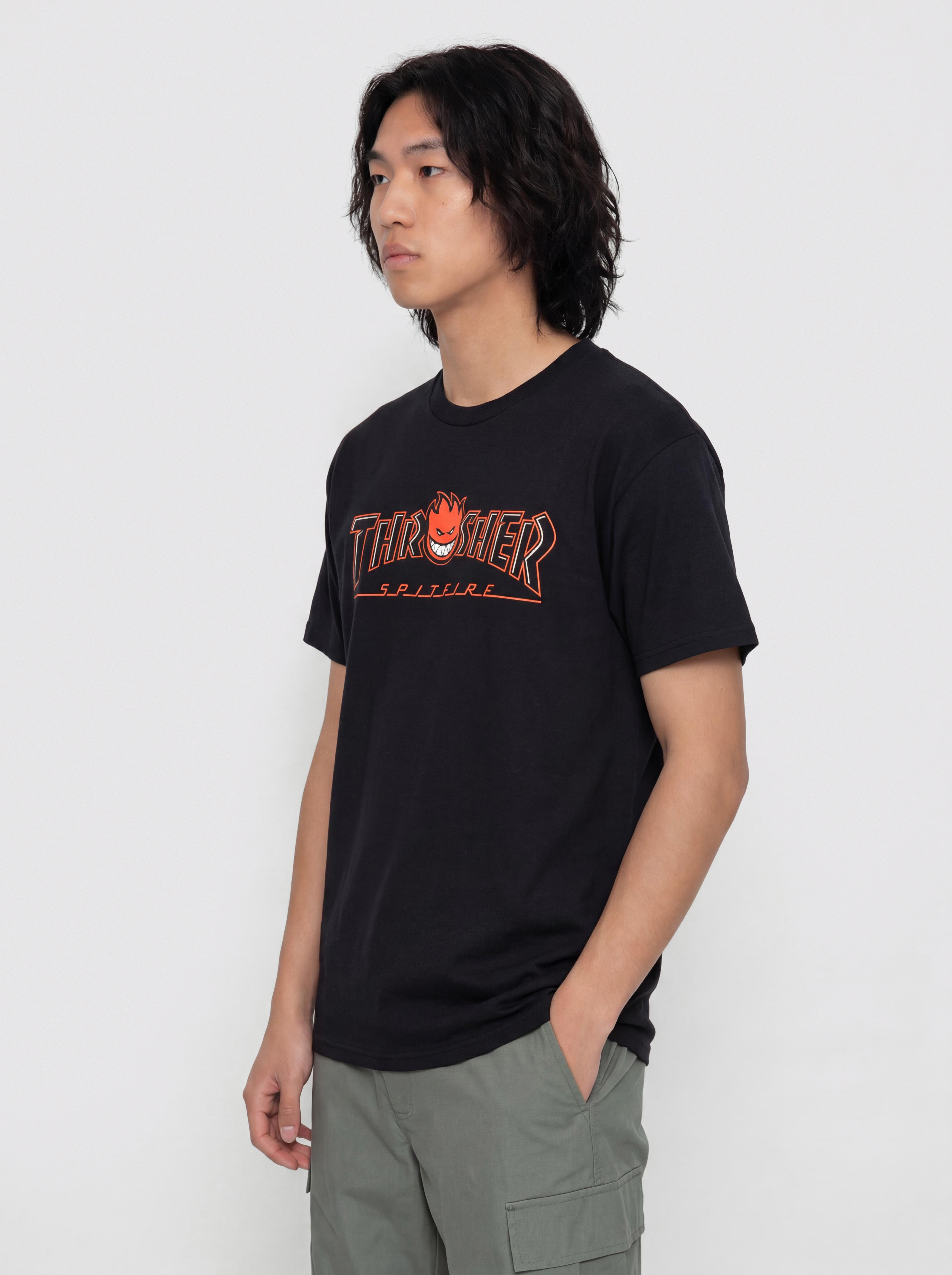 Thrasher x Spitfire Big Head Outline T-Shirt - black (black)