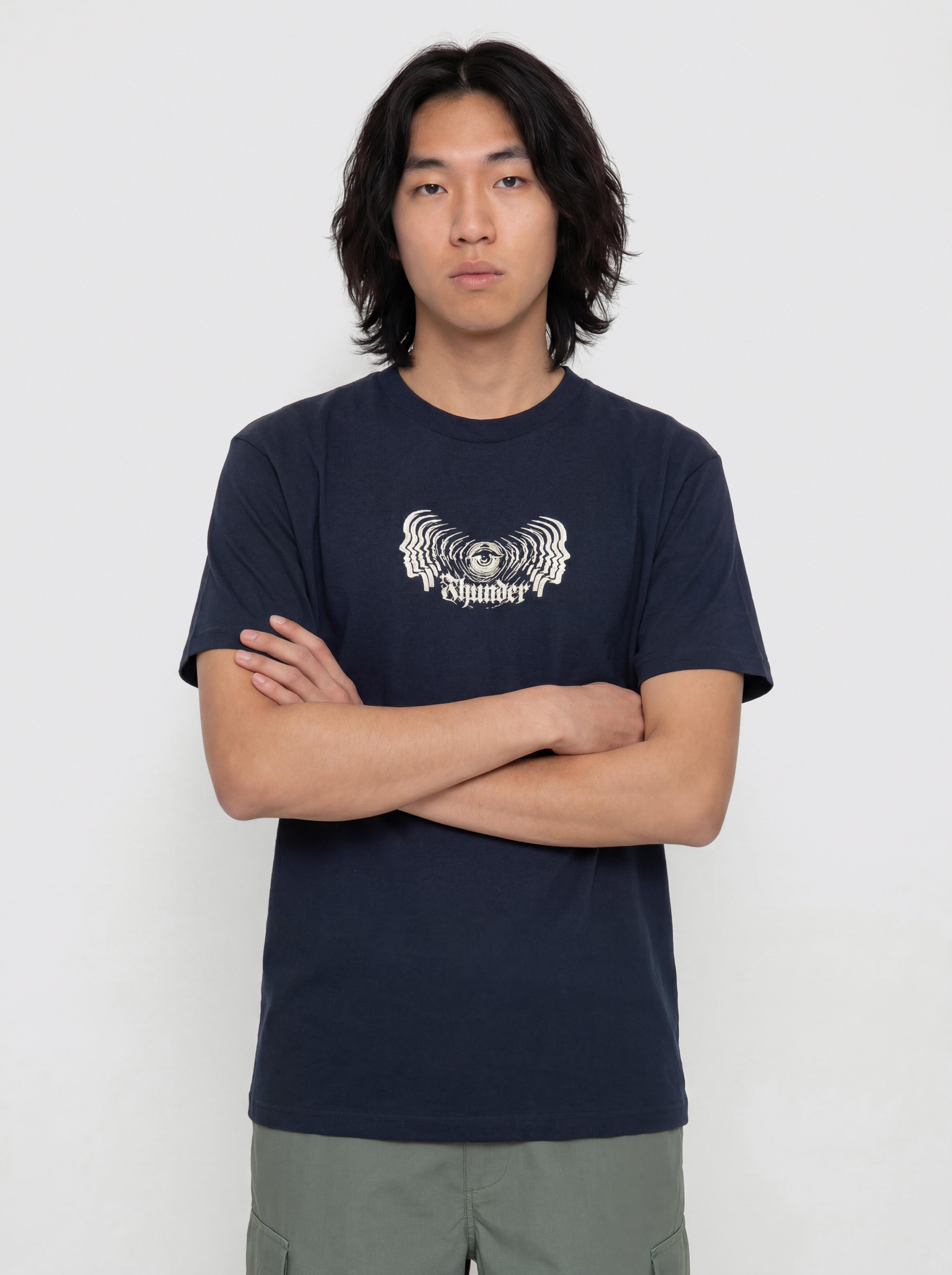 Thunder Mindstate T-shirt (true navy w/grey print)