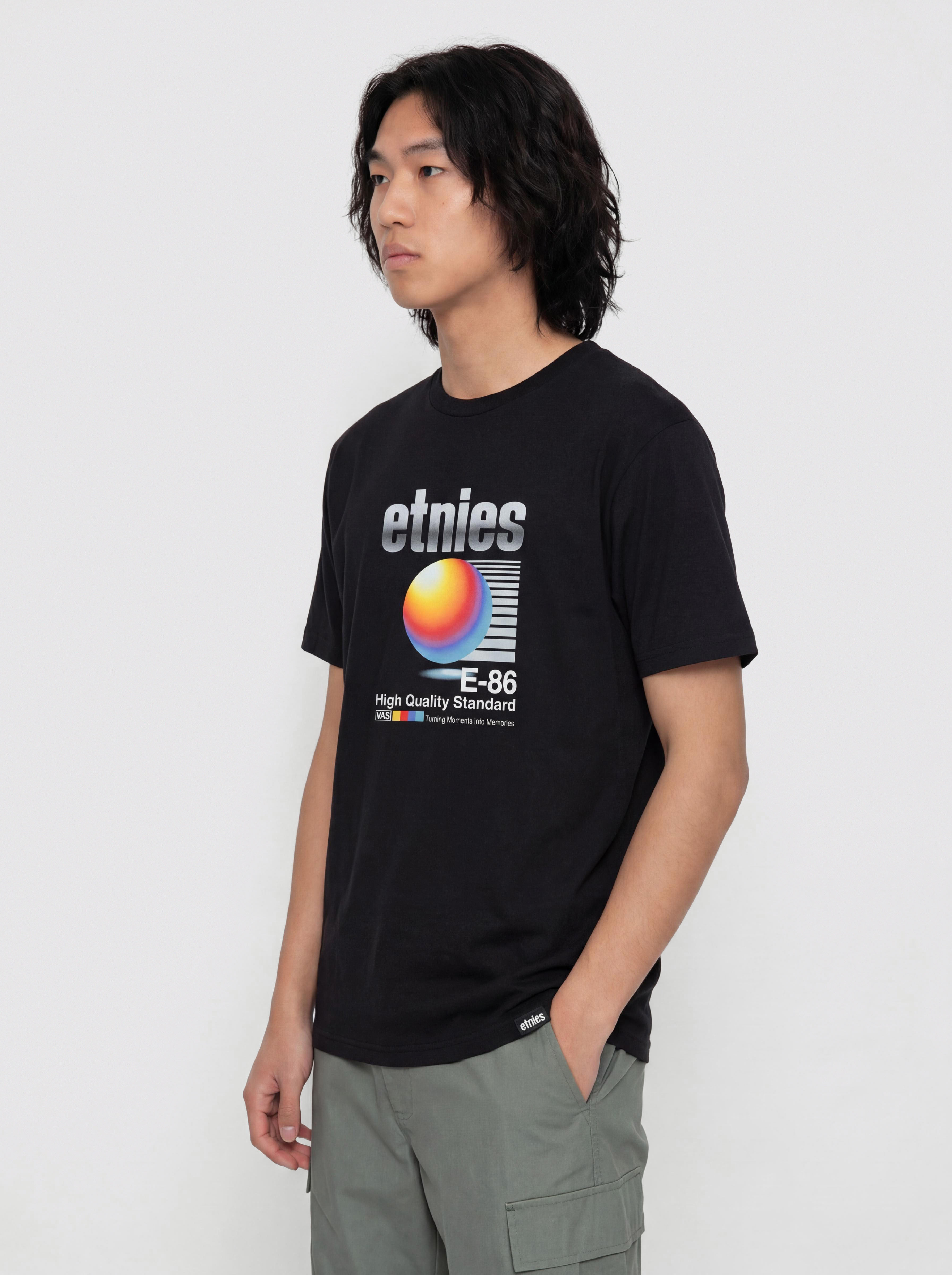 Etnies E 86 High Quality T-Shirt (black wash)