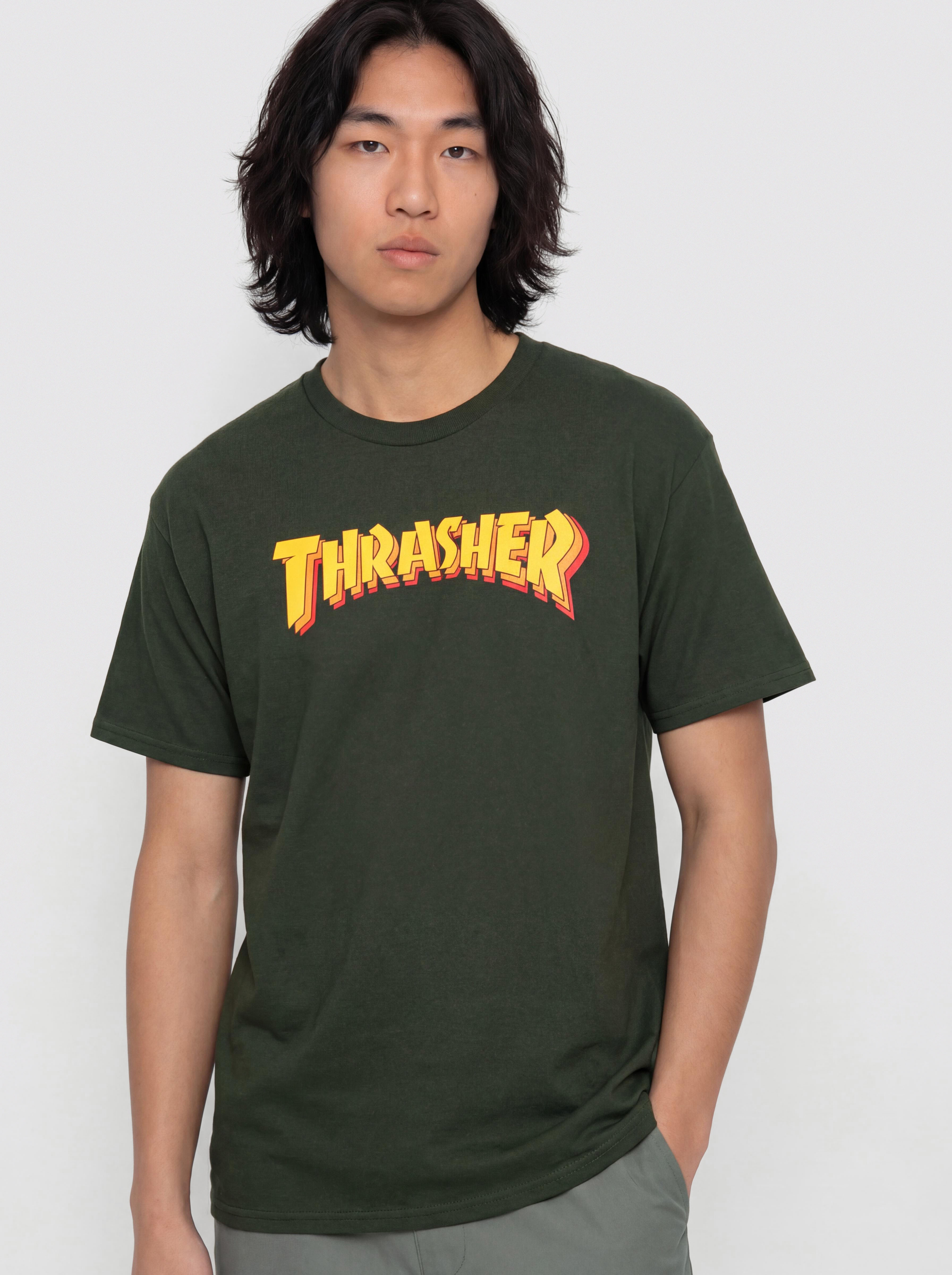 Thrasher Stacked T-Shirt (forest green)