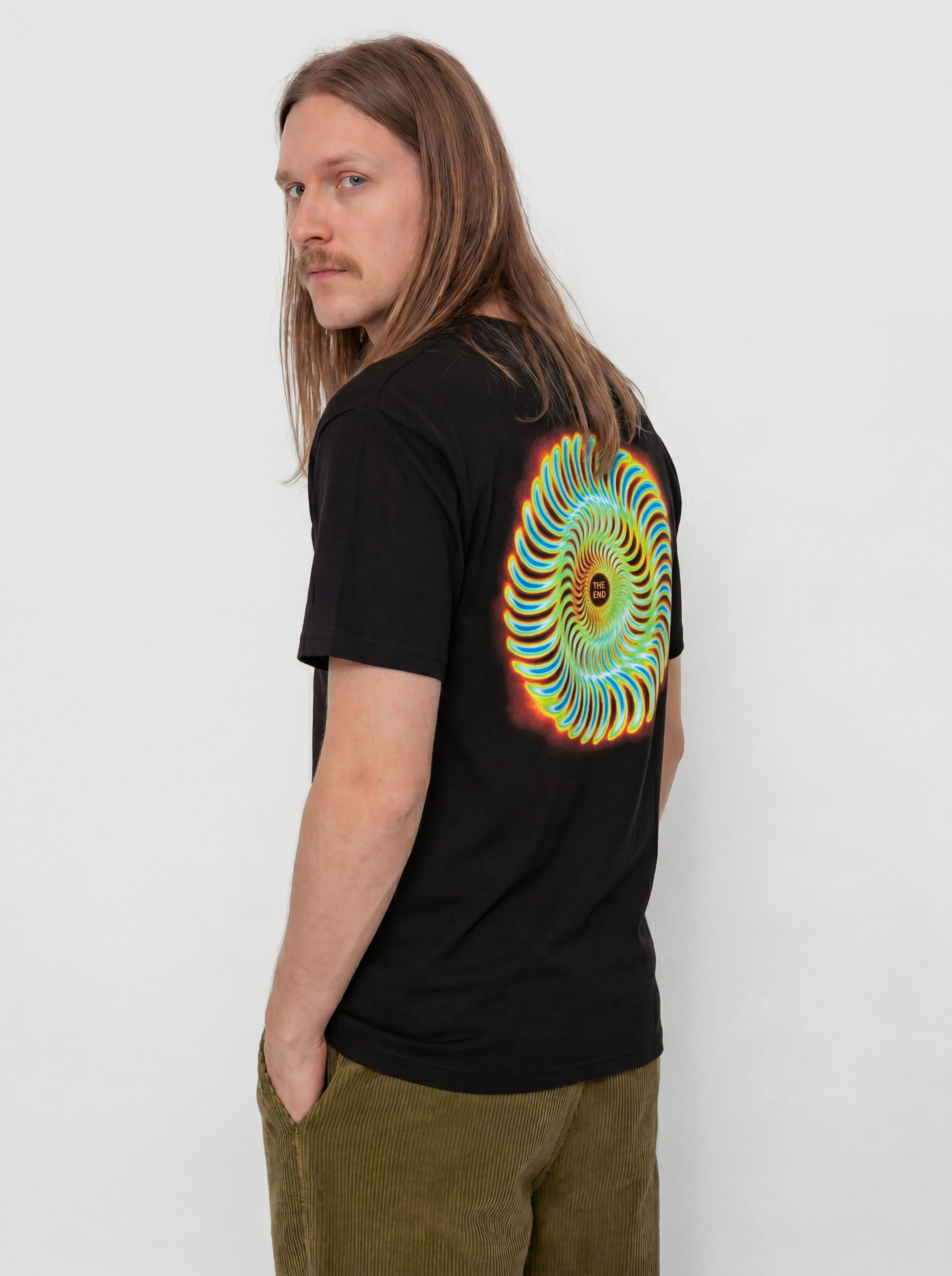 Spitfire Radioactive Classic Swirl T-shirt (black)