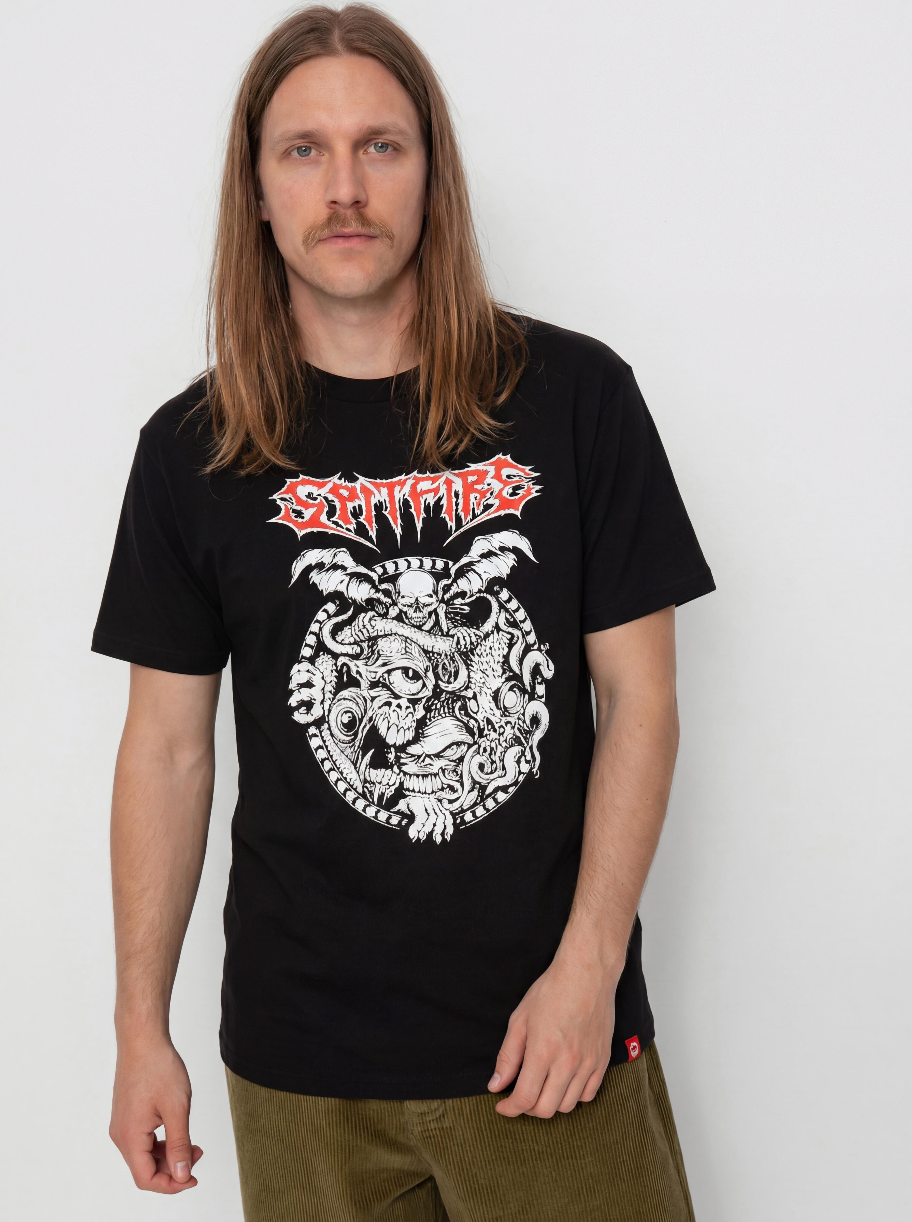 Spitfire Demon Gate T-shirt (black w/red&white print)