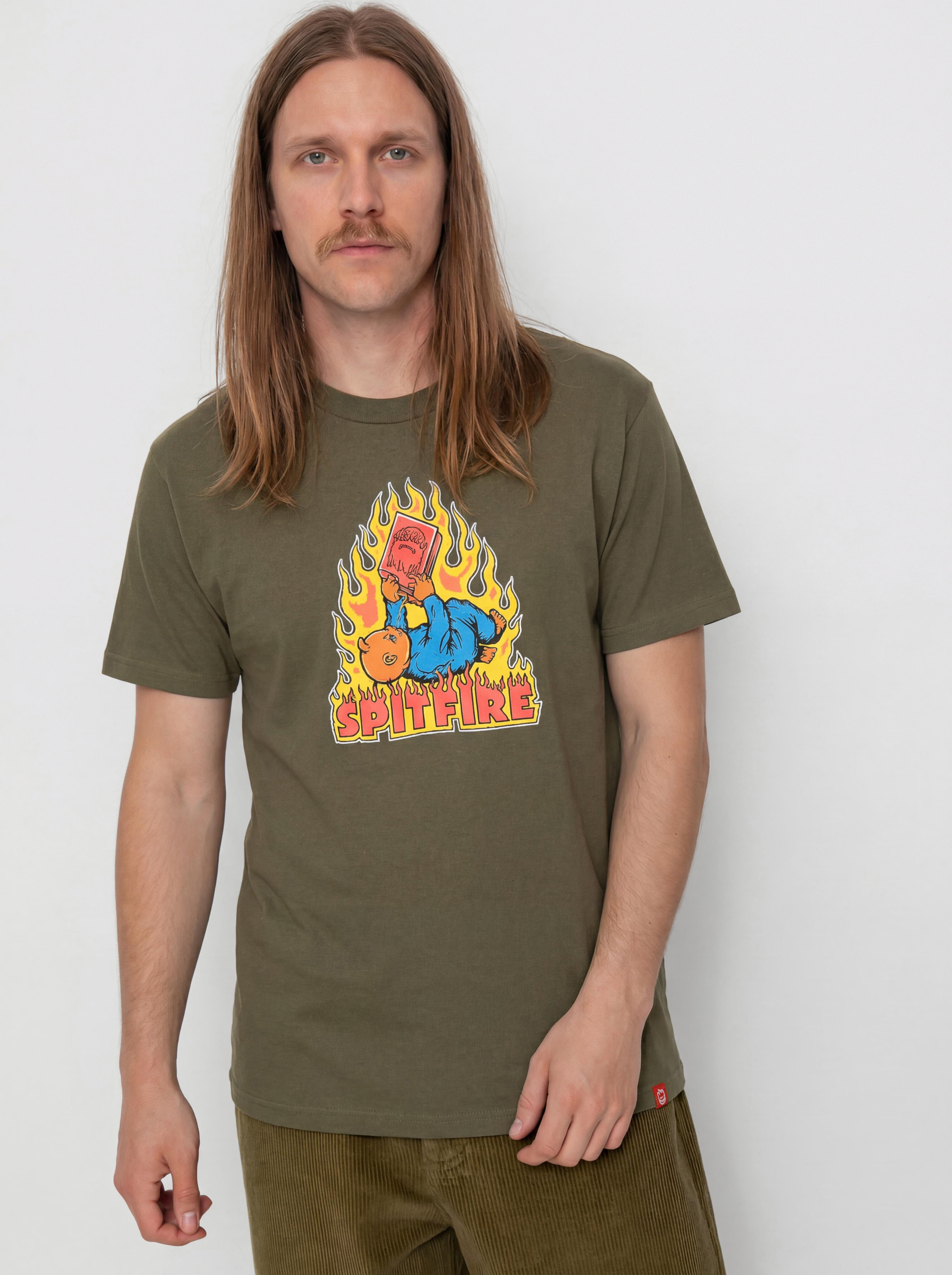 Spitfire Demonseed T-Shirt (military green/multi color print)