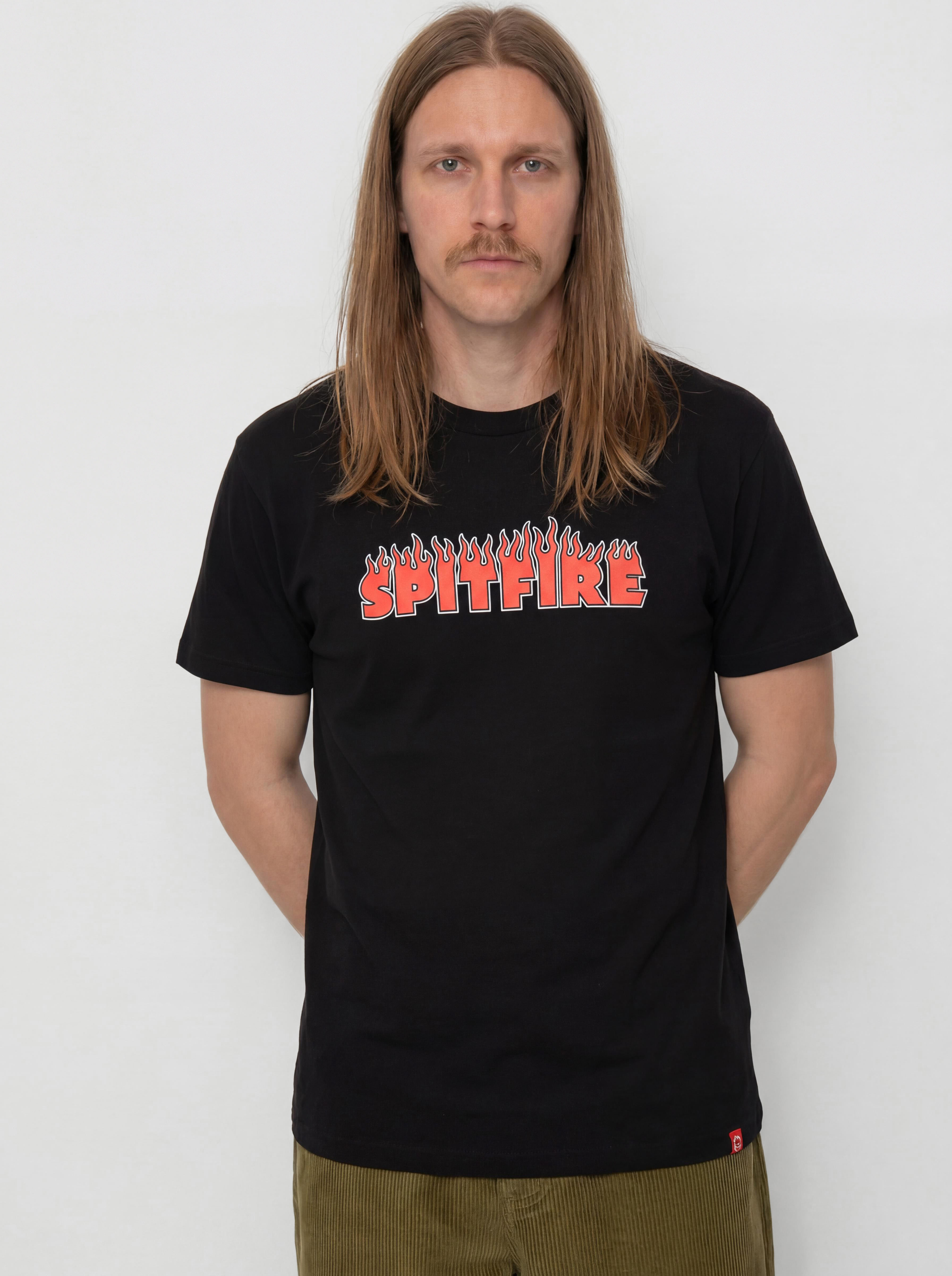 Spitfire Demonseed Script T-Shirt (black/red black & white print)