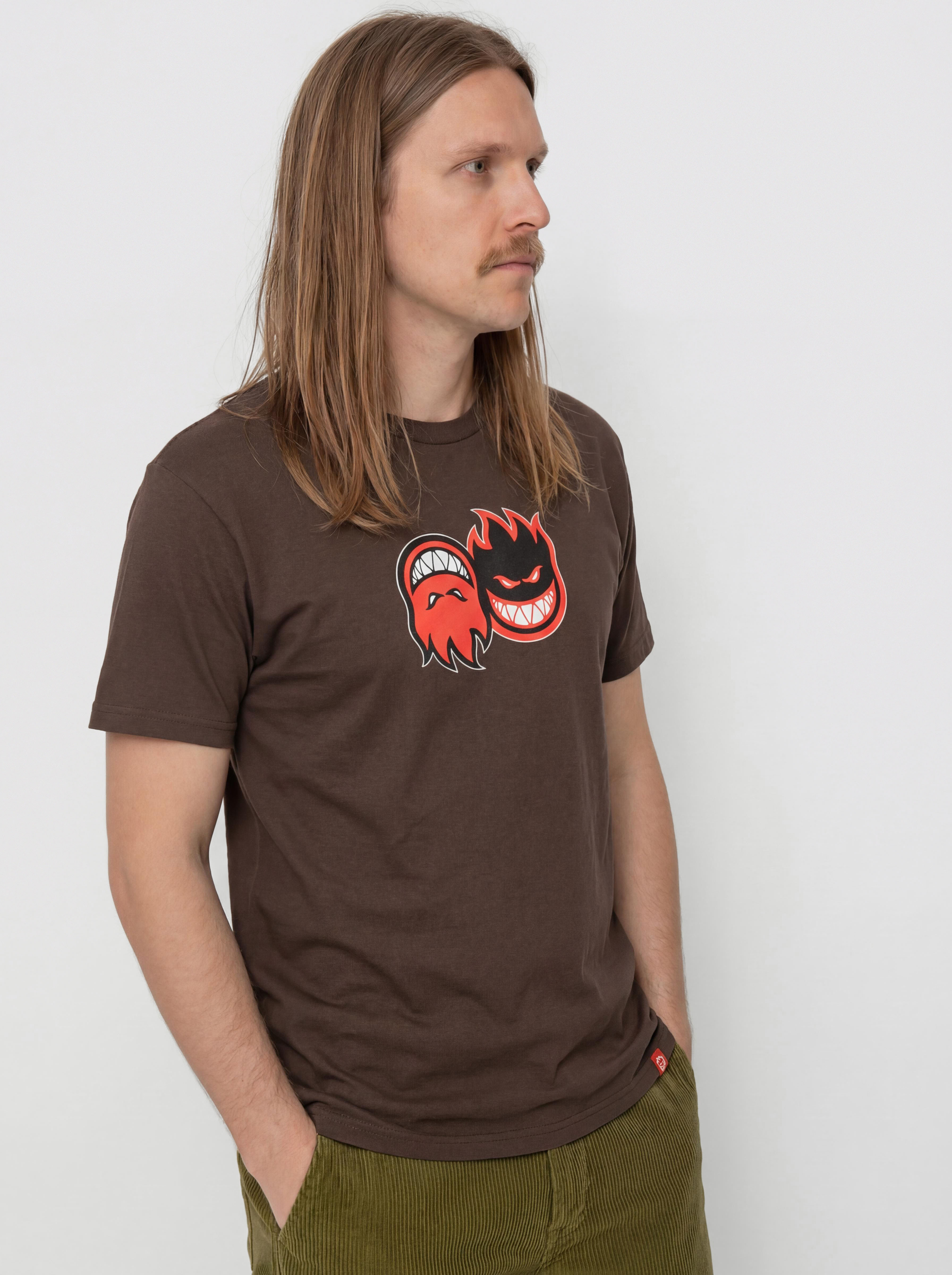 Spitfire Eternal Fill T-shirt (brown w/red white&black print)