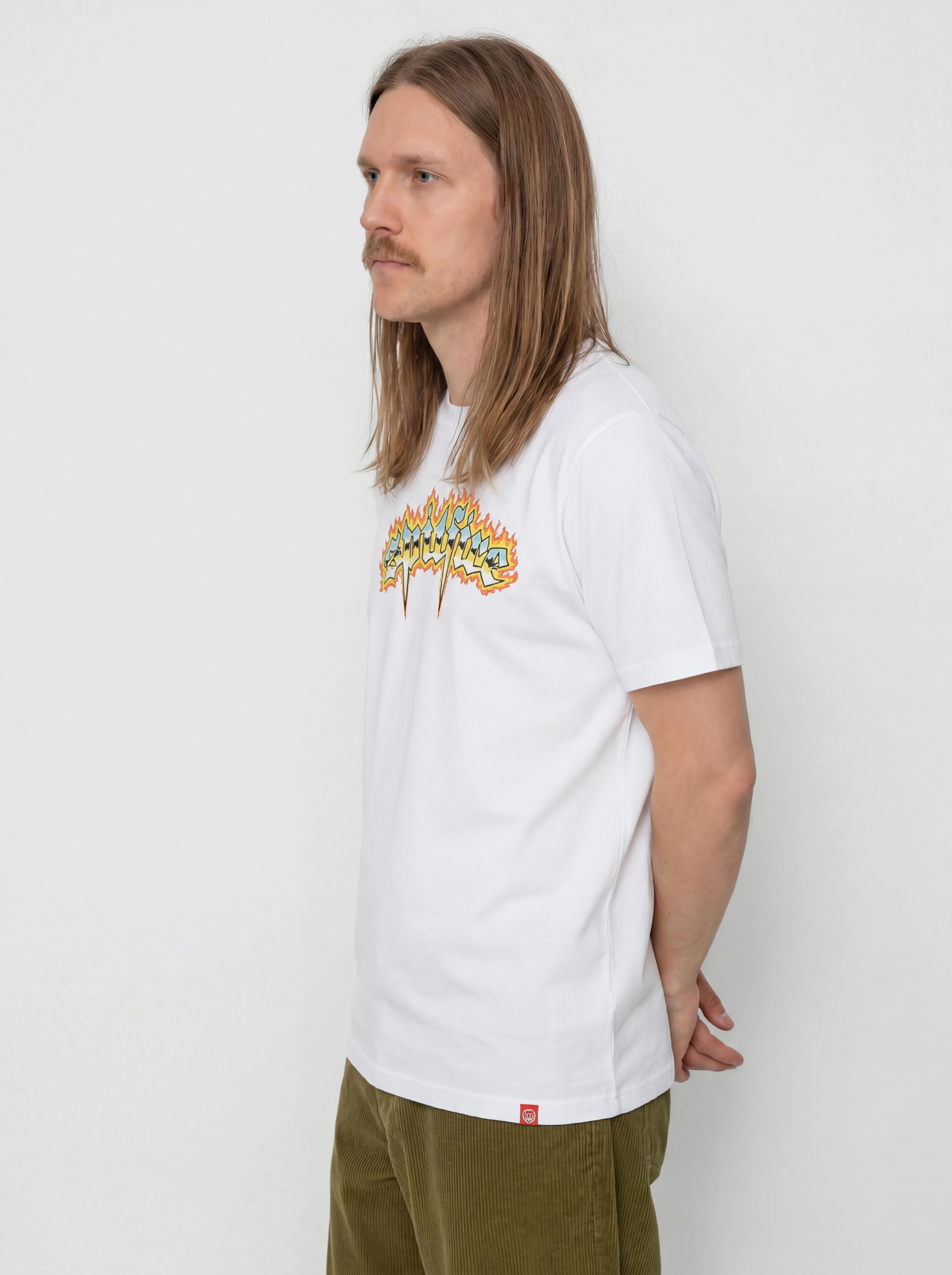 Spitfire Chrome Venom T-Shirt (white w/multi color prints)