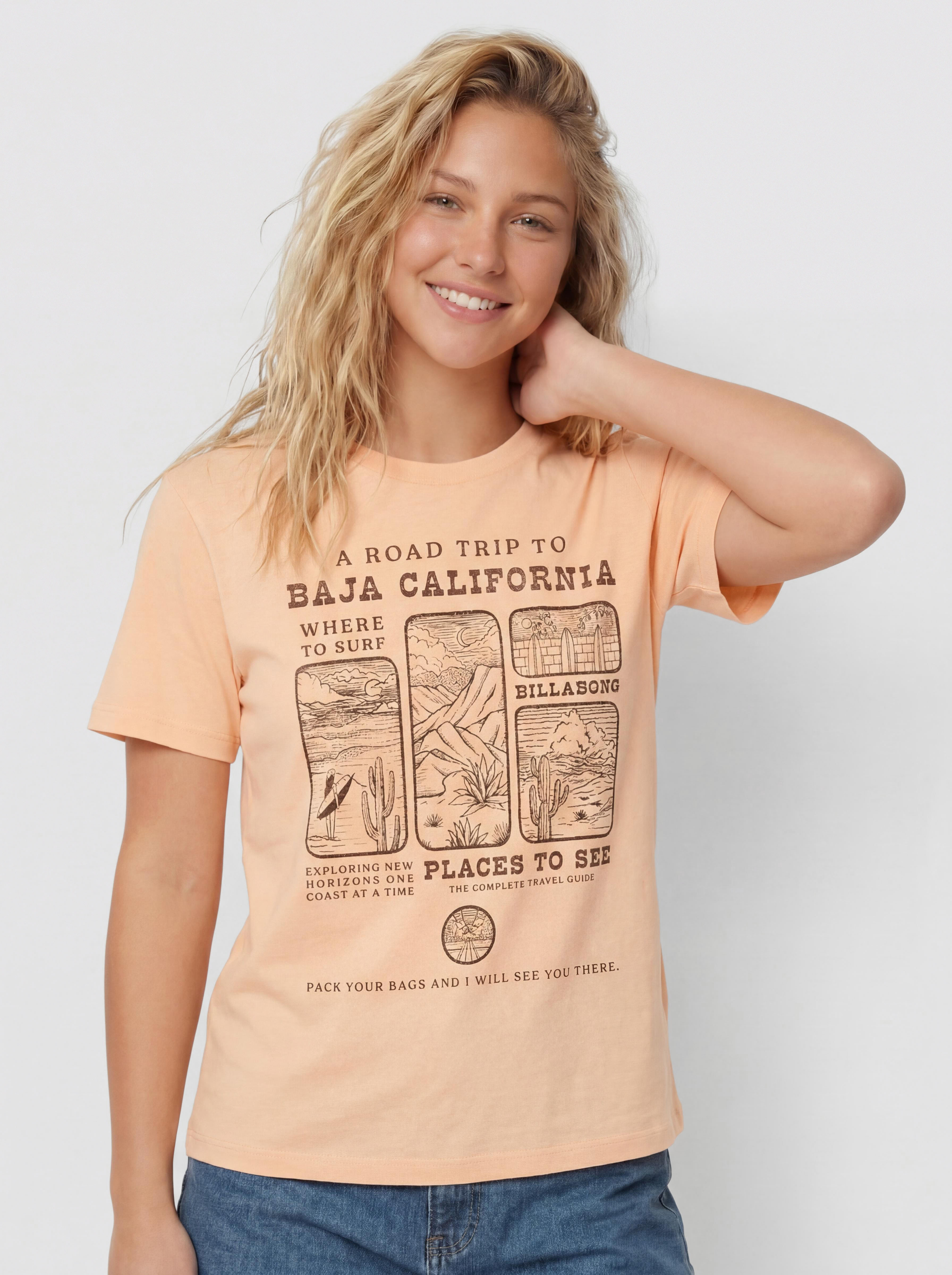 Billabong Flying To The Moon Wmn T-Shirt (soft peach)